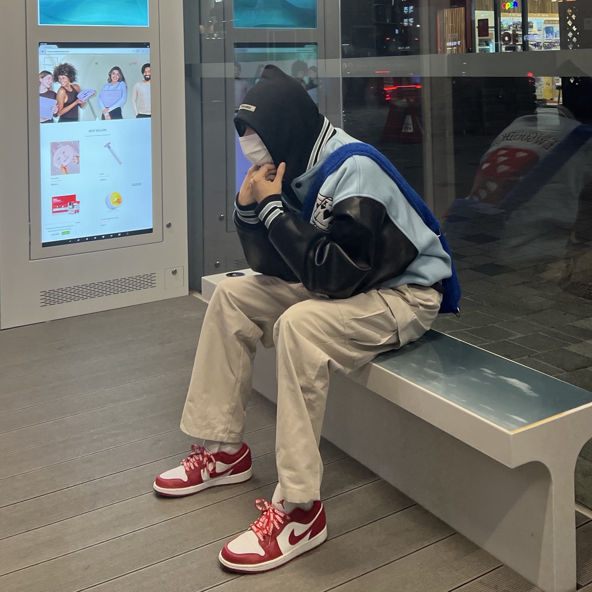 Jordan 1 Low Gym Red White 착용 스타일 - 2
