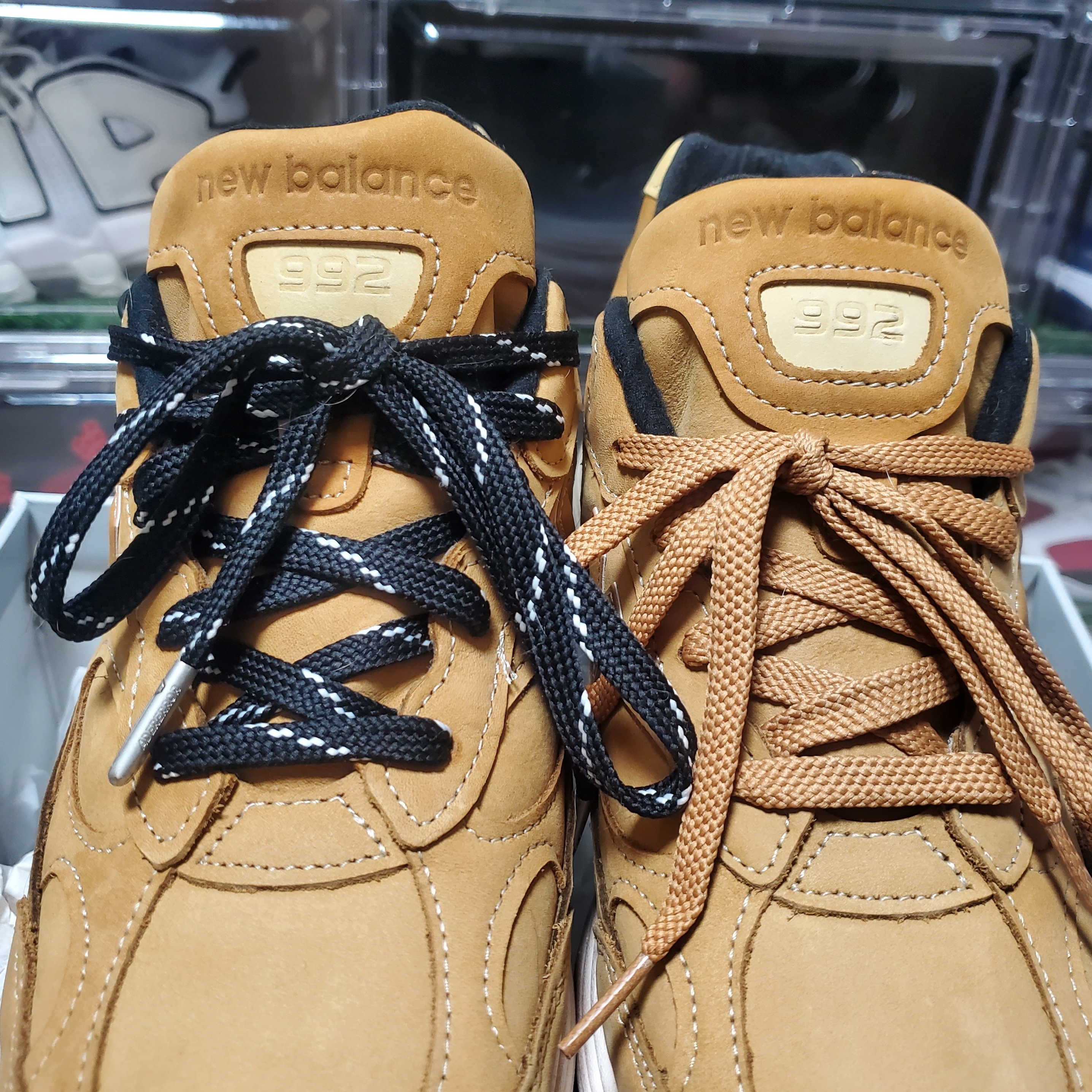 New Balance 992 Made in USA Brown 착용 스타일 - 2