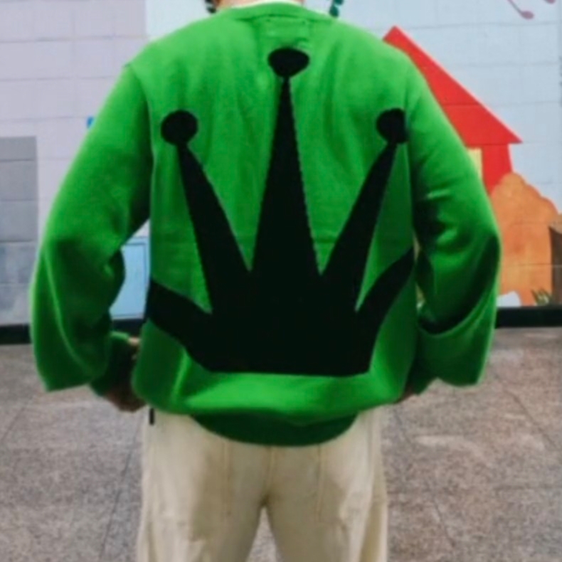 Nike x Ambush Dunk High Black, Stussy Bent Crown Sweater Lime 착용 스타일 - 3