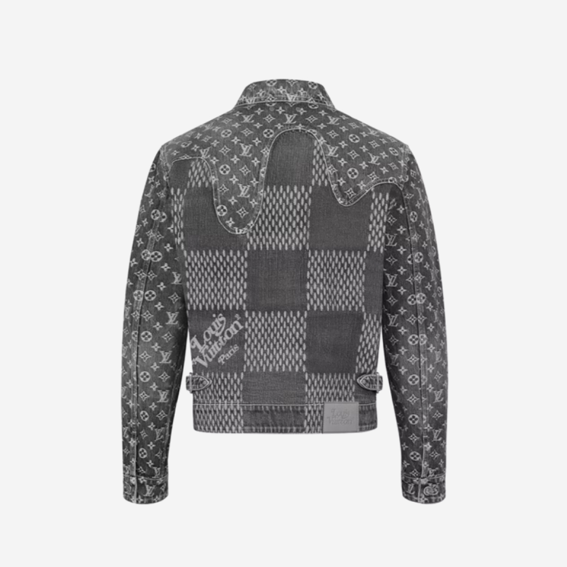 Louis Vuitton X NIGO Damier Waves Monogram Denim jacket 1A7YD6 size 52