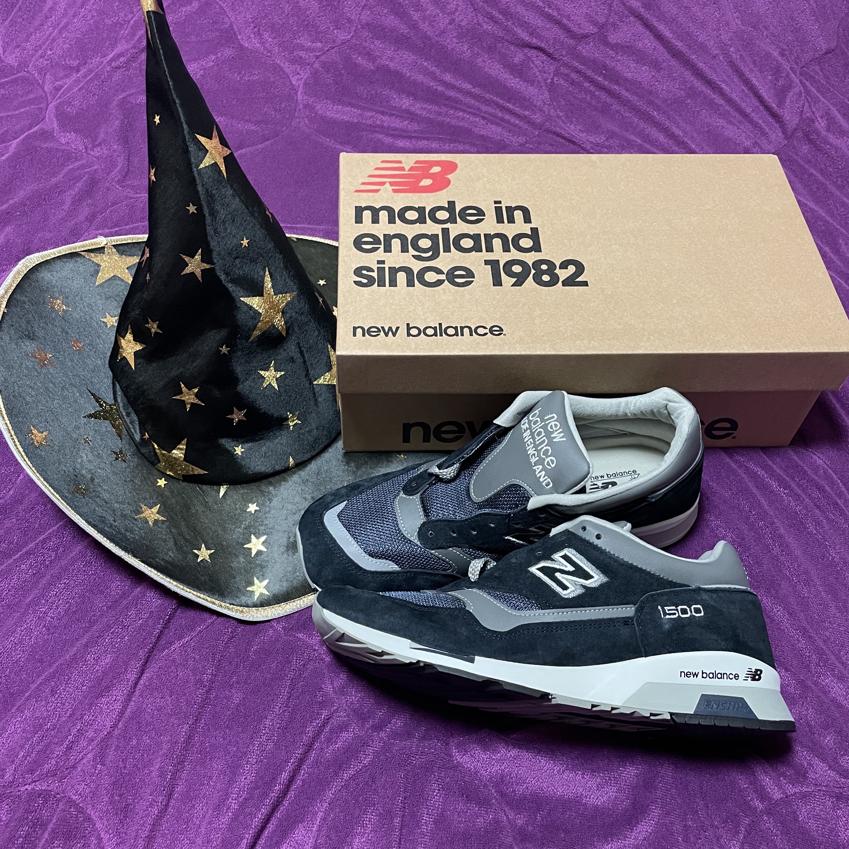 New Balance 1500 Made in UK Navy 착용 스타일 - 1