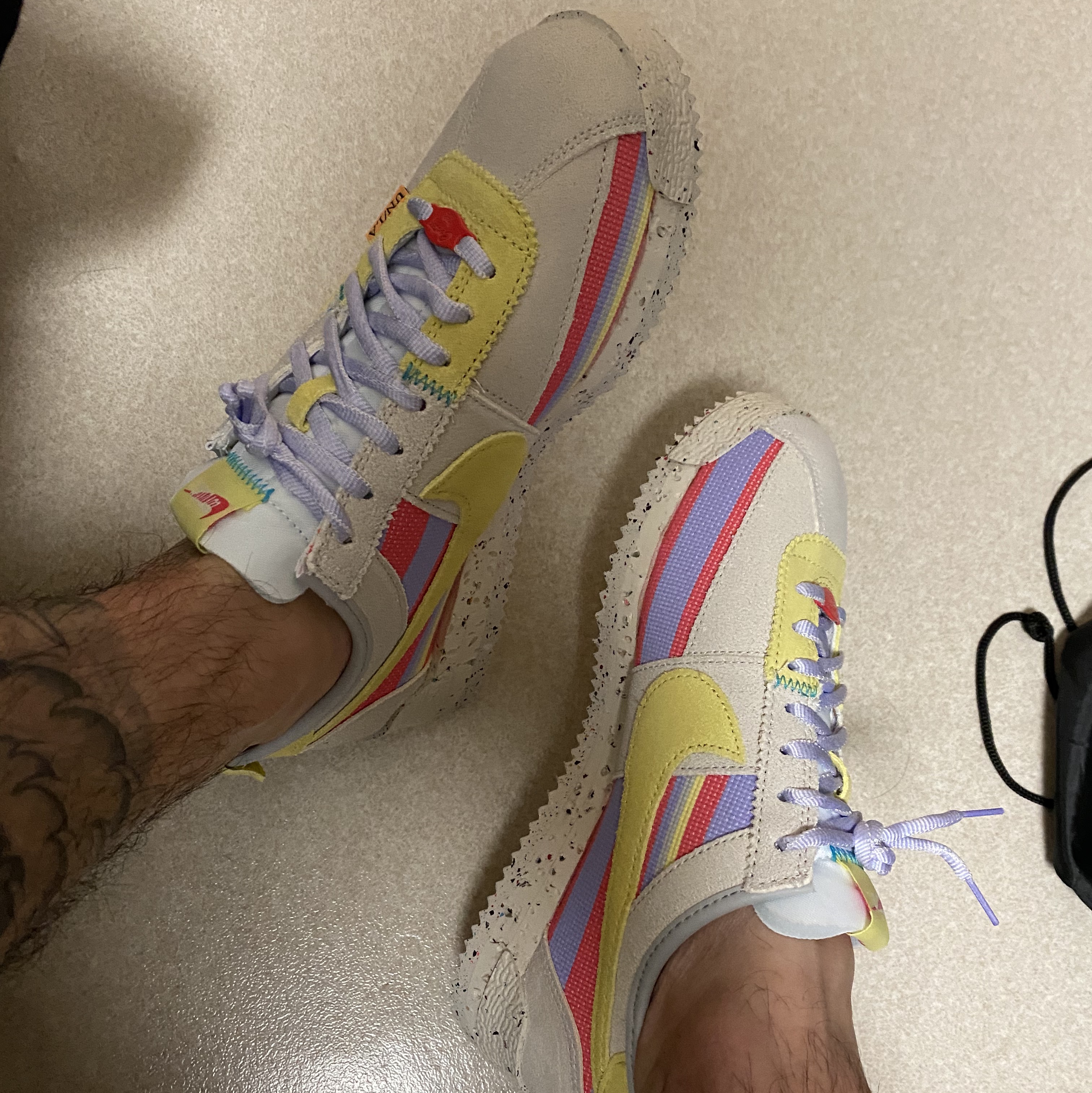 Nike x Union Cortez SP Lemon Frost 착용 스타일