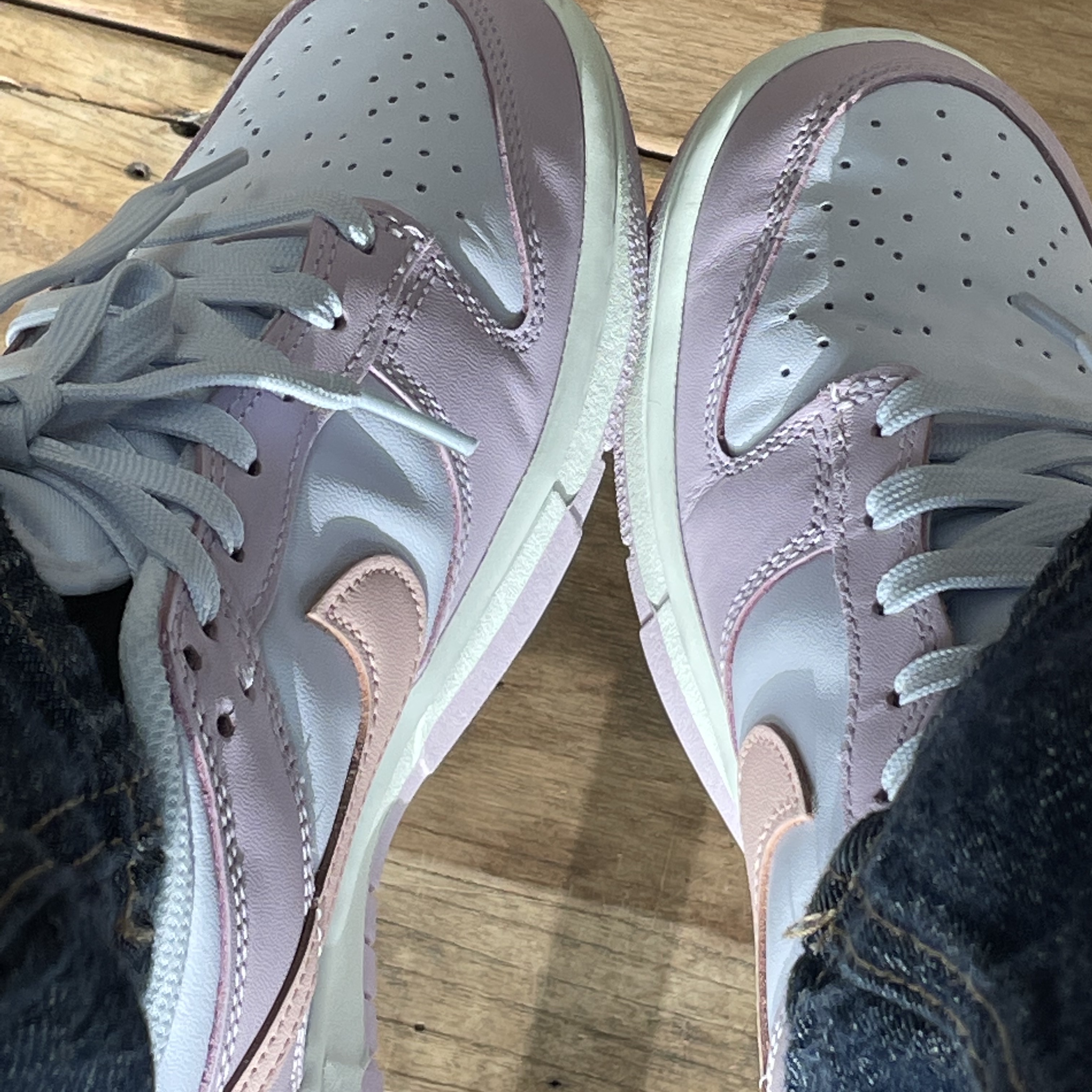 (W) Nike Dunk Low Atmosphere Pink 착용 스타일