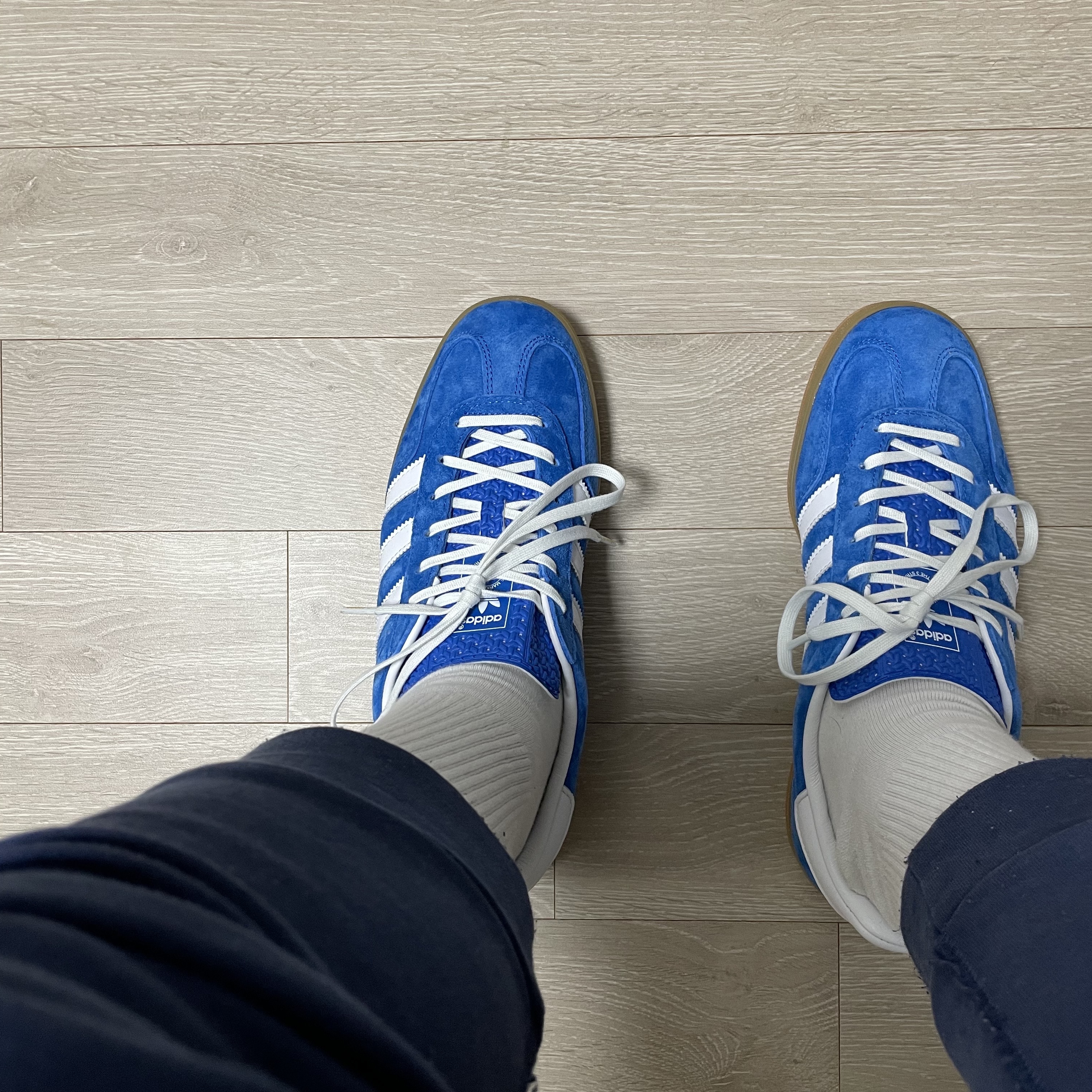 Adidas Gazelle Indoor Blue Bird 착용 스타일 - 5