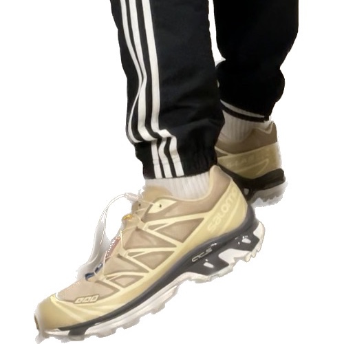Salomon XT-6 Clear Safari Vanila Ice, Salomon ACS Pro ADV Metal Frost Grey 착용 스타일 - 4