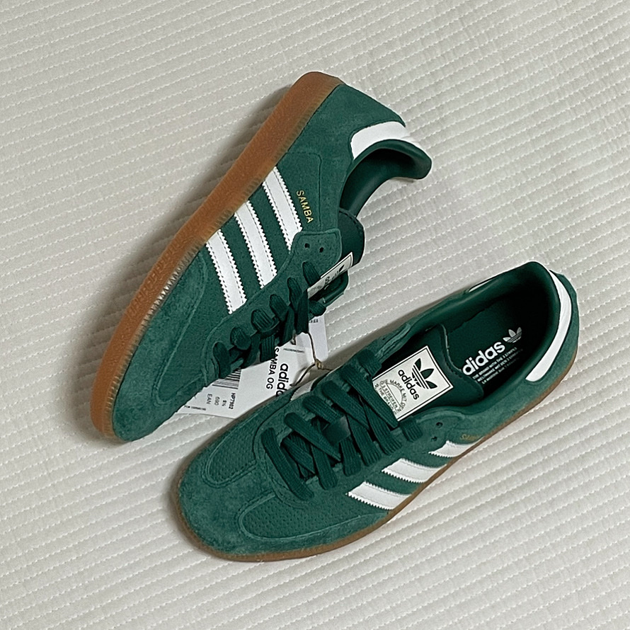 Adidas Samba OG Collegiate Green 착용 스타일