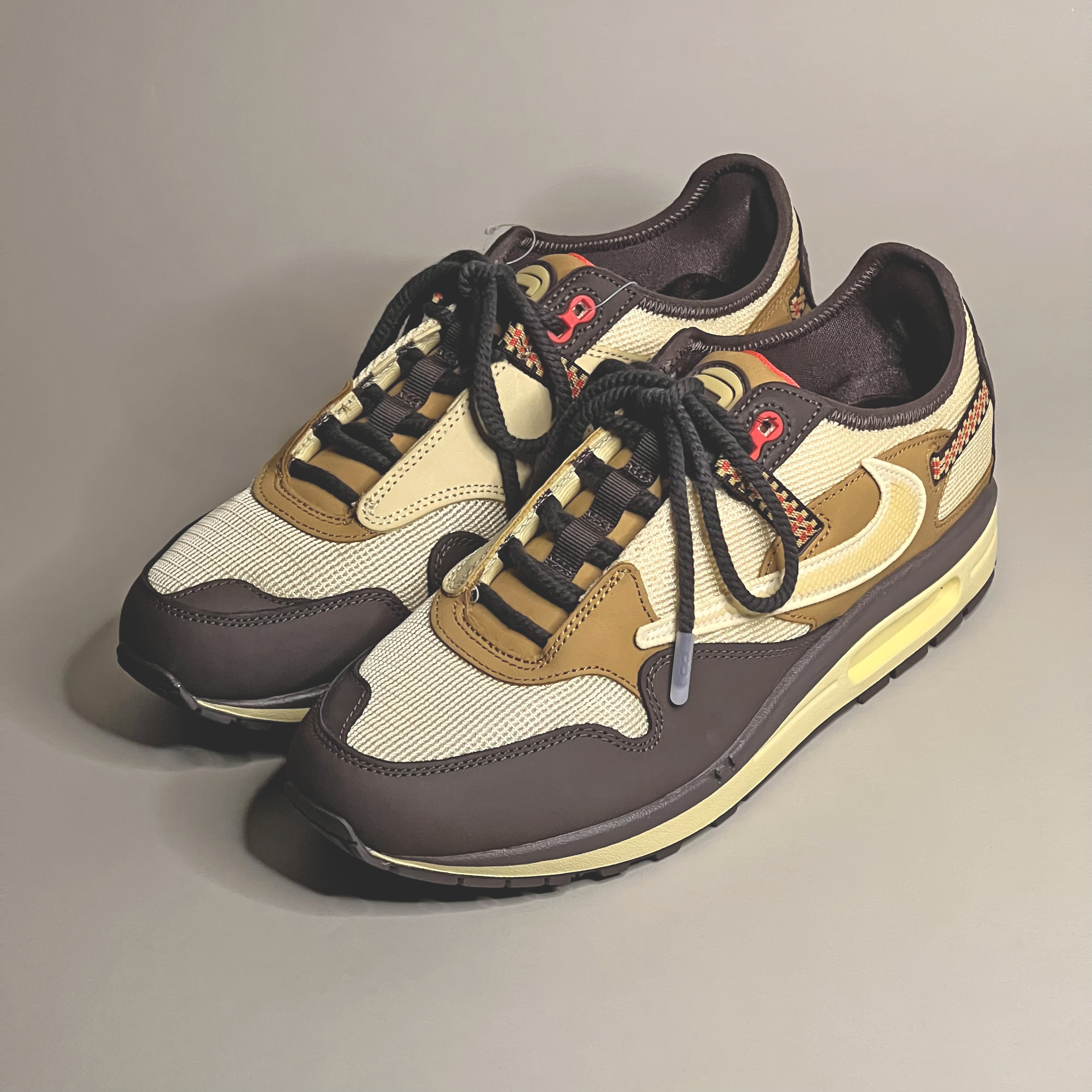 Nike x Travis Scott Air Max 1 Cact.us Brown, (PS) Nike x Travis Scott Air Max 1 Cact.us Brown 착용 스타일 - 4