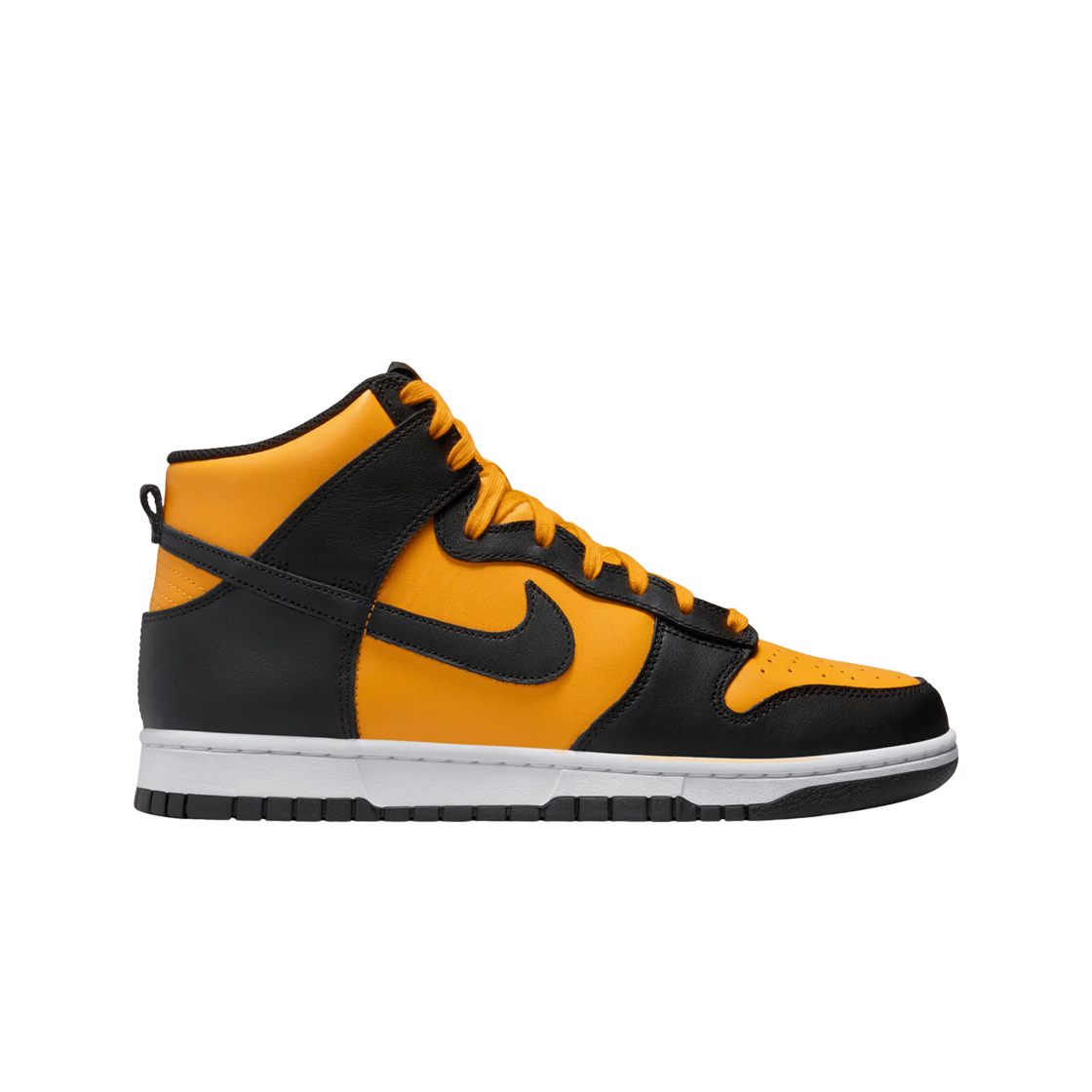 나이키 덩크 하이 레트로 유니버시티 골드 앤 블랙(Nike Dunk High Retro University Gold and Black)
