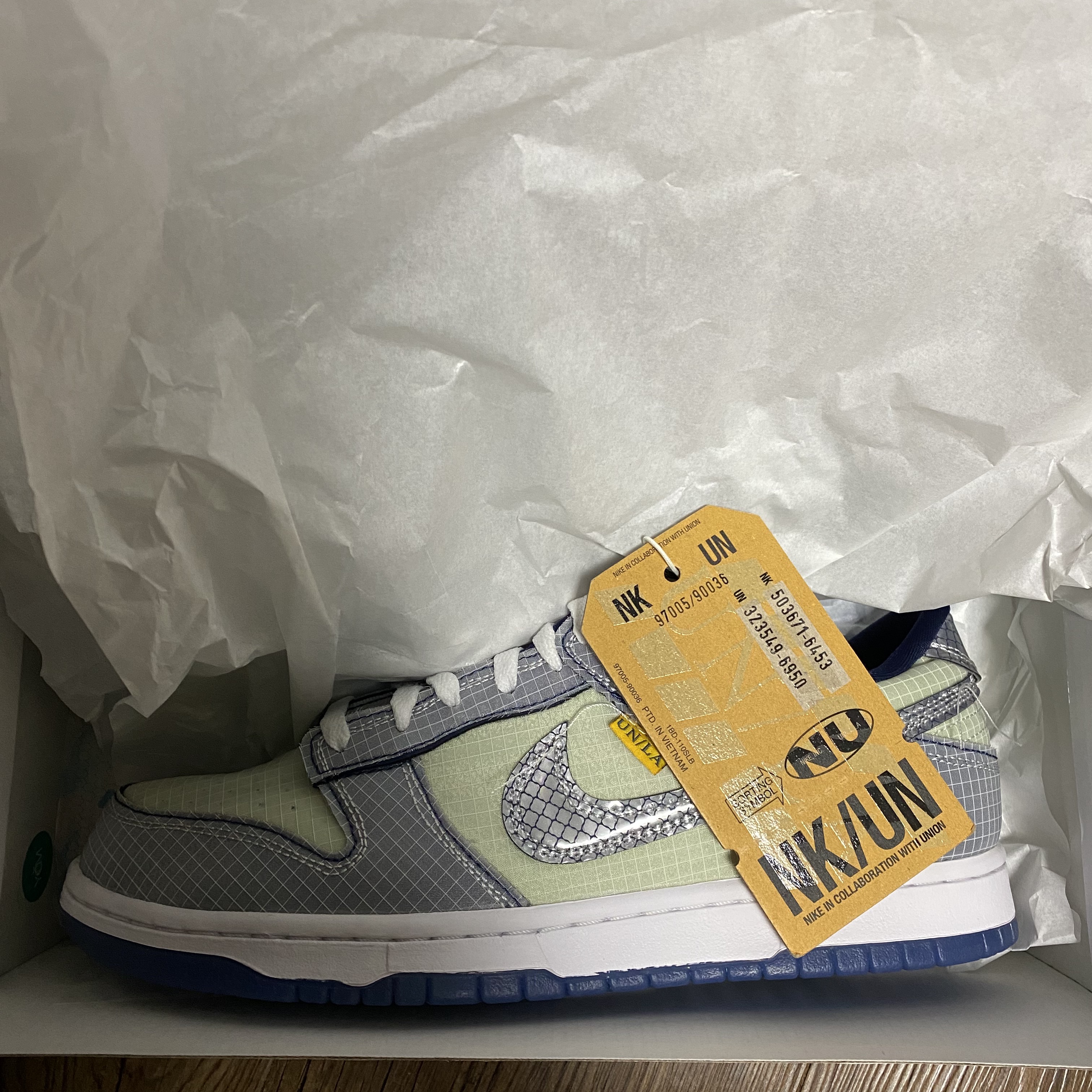 Nike x Union Dunk Low Passport Pack Pistachio 착용 스타일