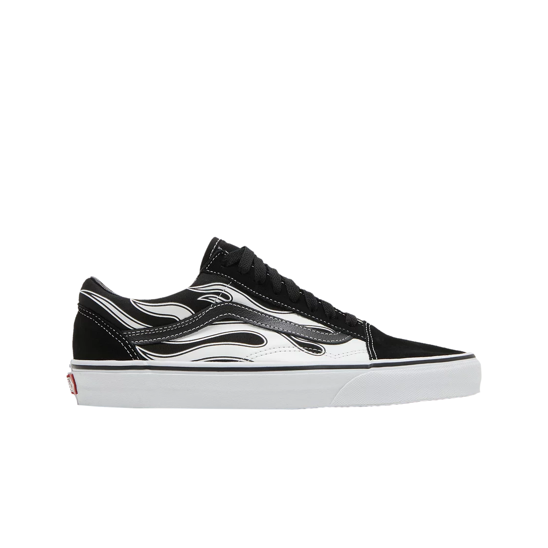 반스 올드스쿨 플레임 블랙 화이트(Vans Old Skool Flame Black White) - 1