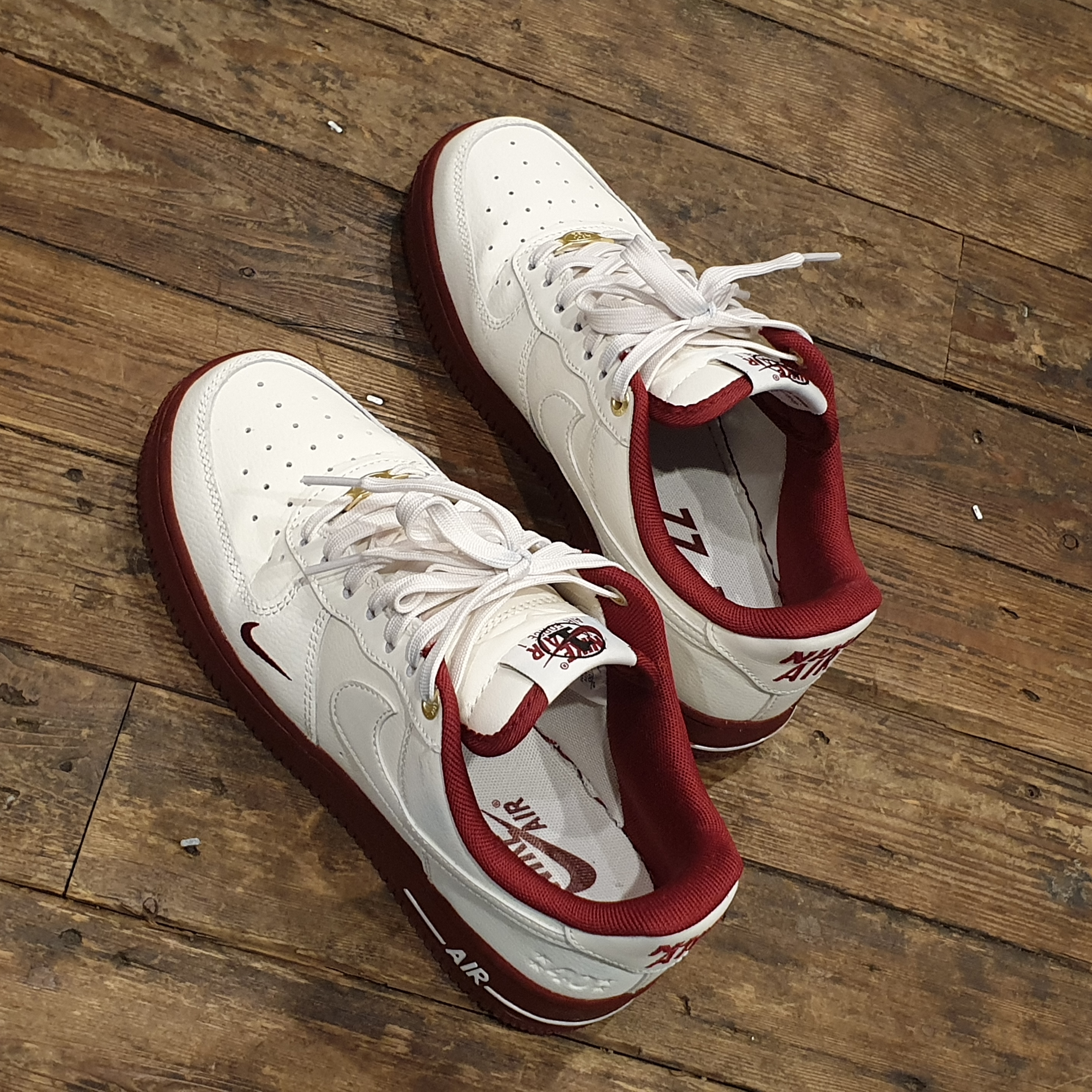 (W) Nike Air Force 1 '07 SE 40th Anniversary Join Forces Sail Team Red 착용 스타일