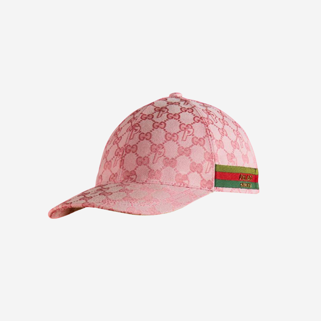 Palace x Gucci GG-P Canvas Baseball Hat Pale Pink - FW22 - US