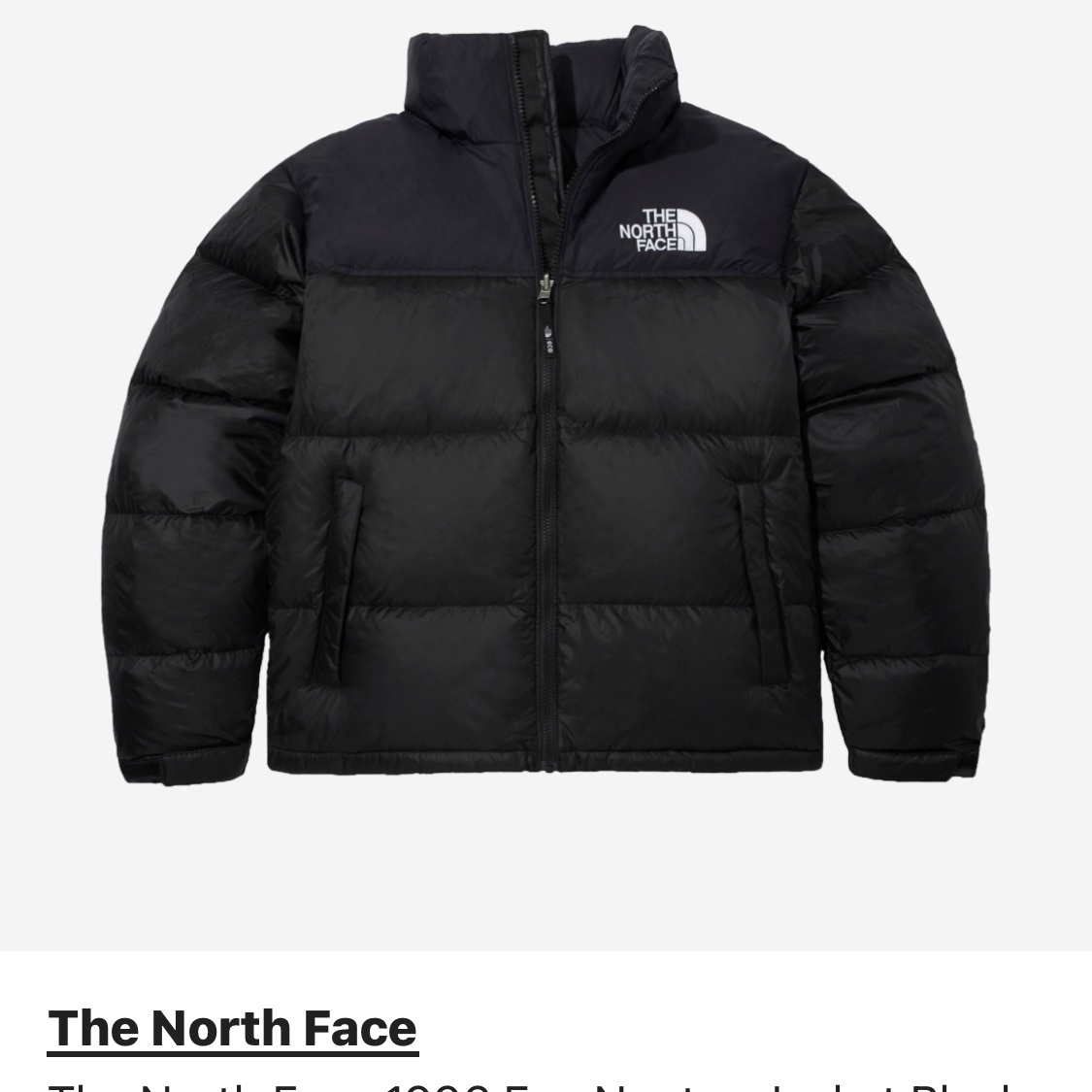 The North Face 1996 Eco Nuptse Jacket Black 착용 스타일