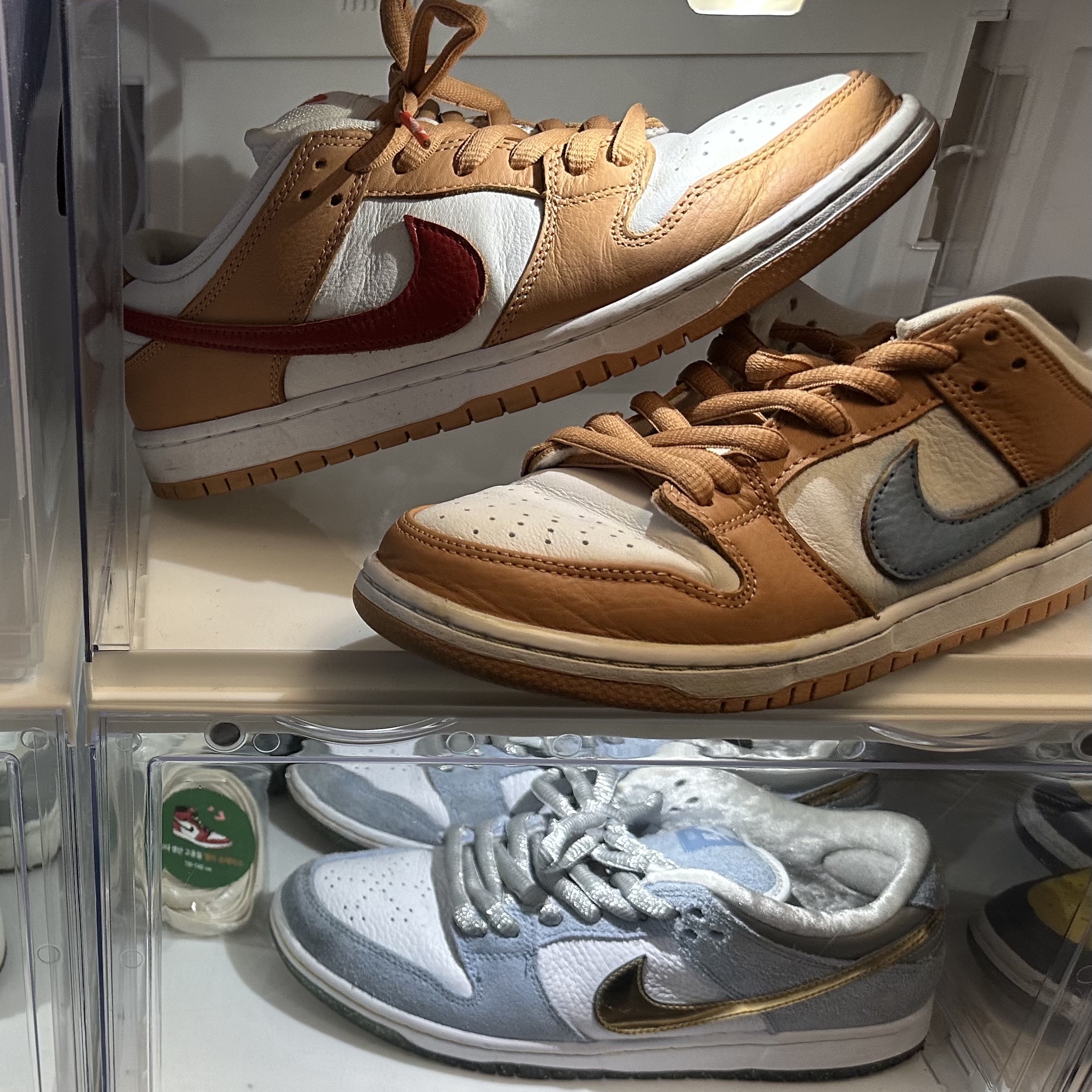 Nike SB Dunk Low Pro Light Cognac 착용 스타일 - 3