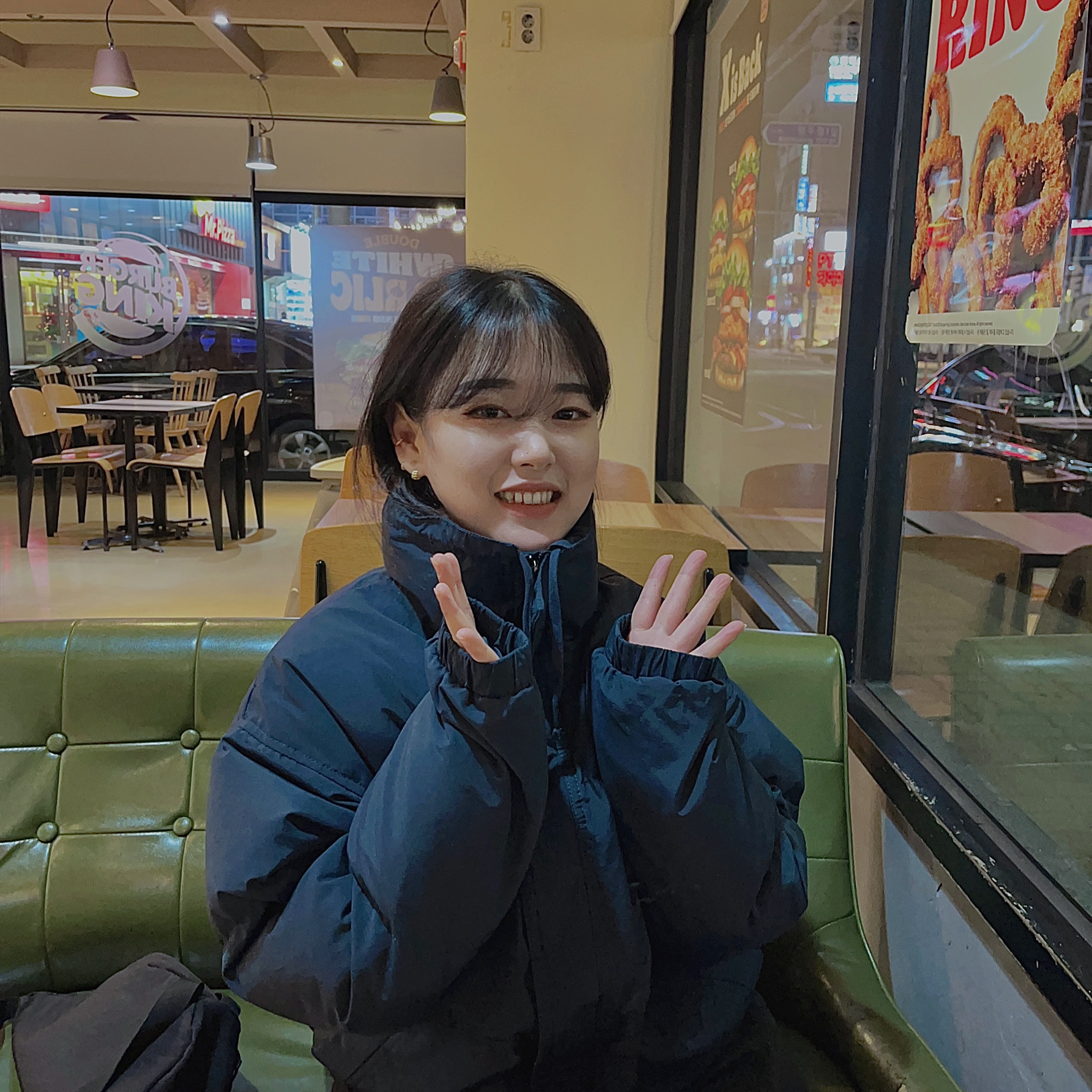 Essentials Puffer Jacket Navy/Dark Navy - Ssense Exclusive 착용 스타일 - 1
