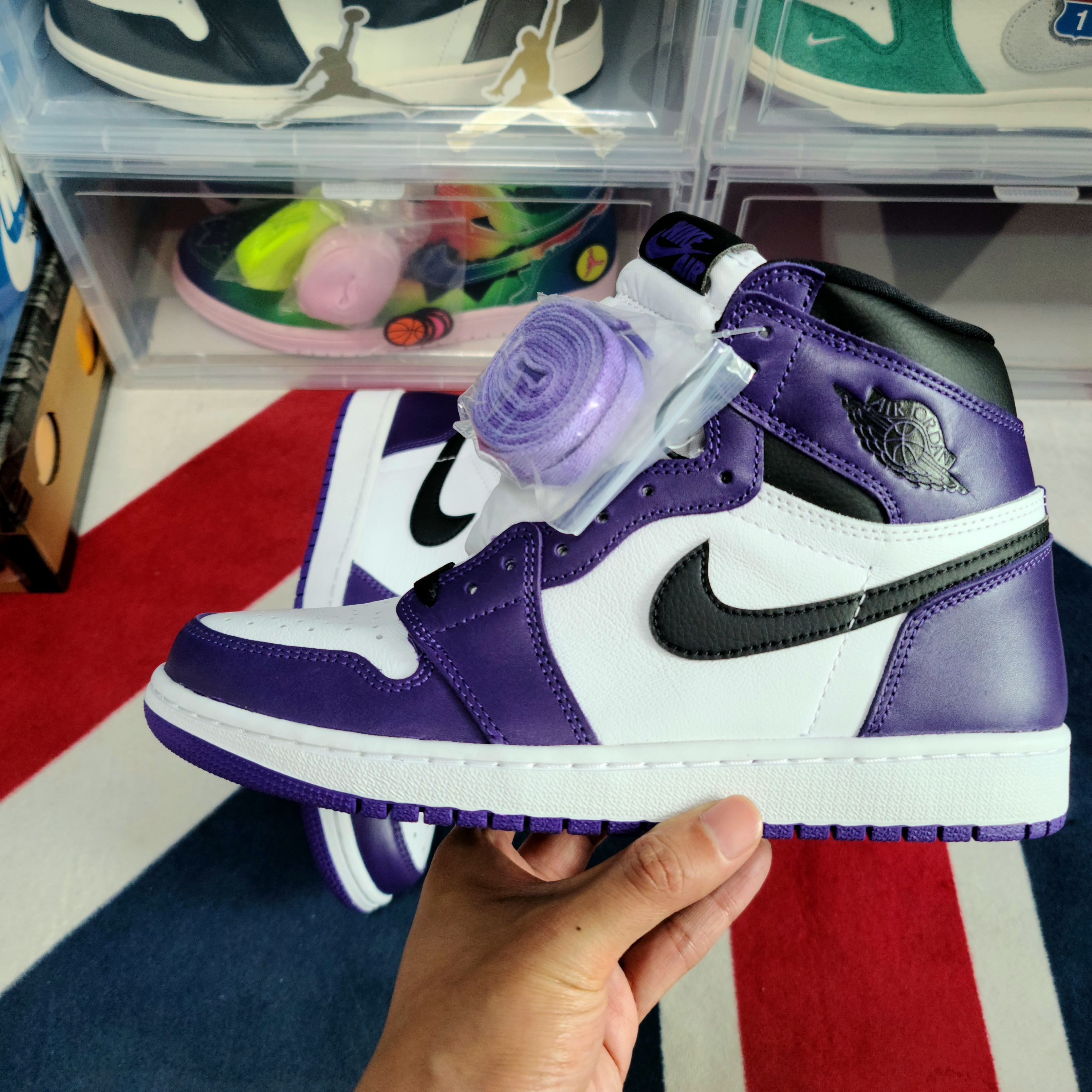 Jordan 1 Retro High OG Court Purple 2020 착용 스타일 - 2