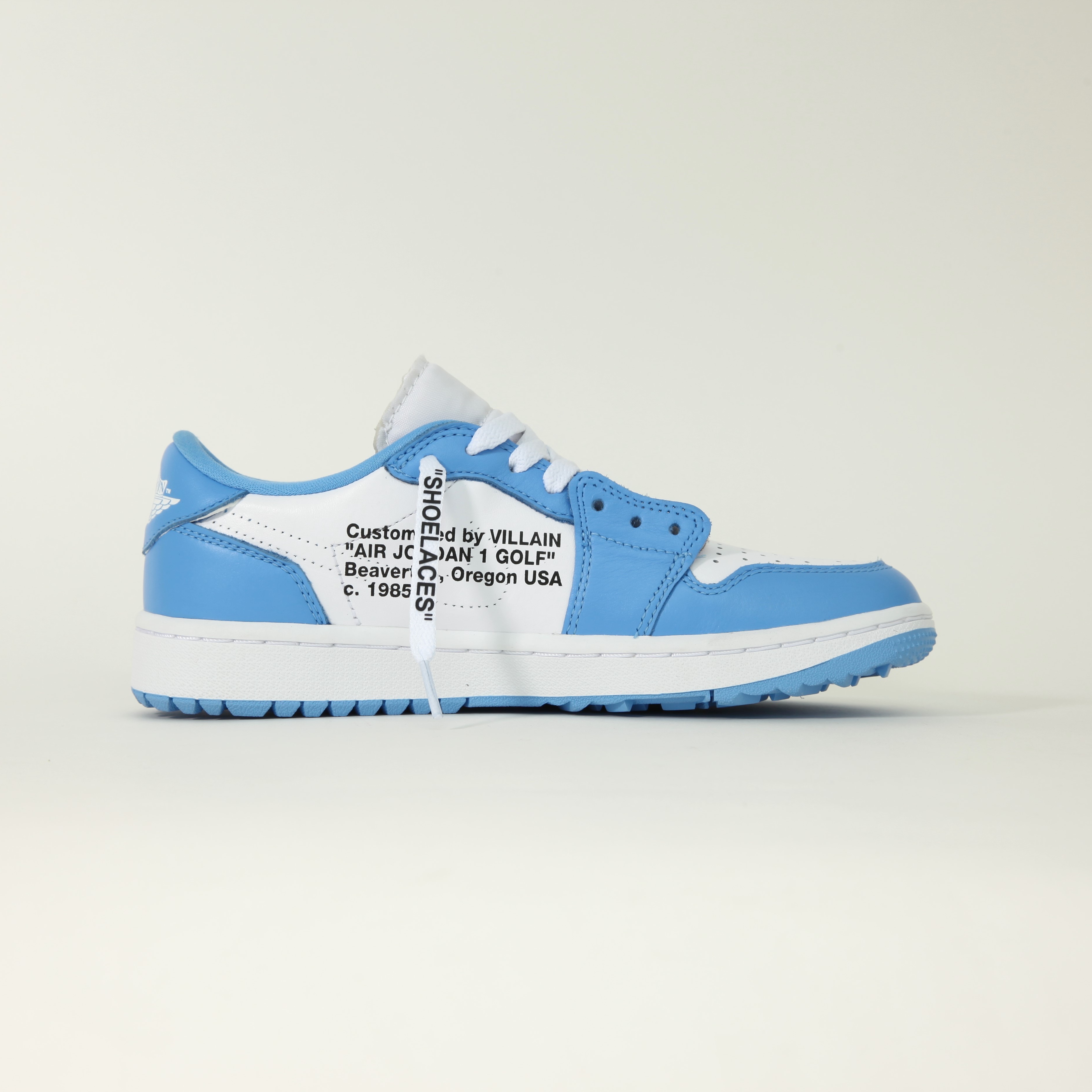 Jordan 1 Low Golf White and University Blue 착용 스타일 - 3