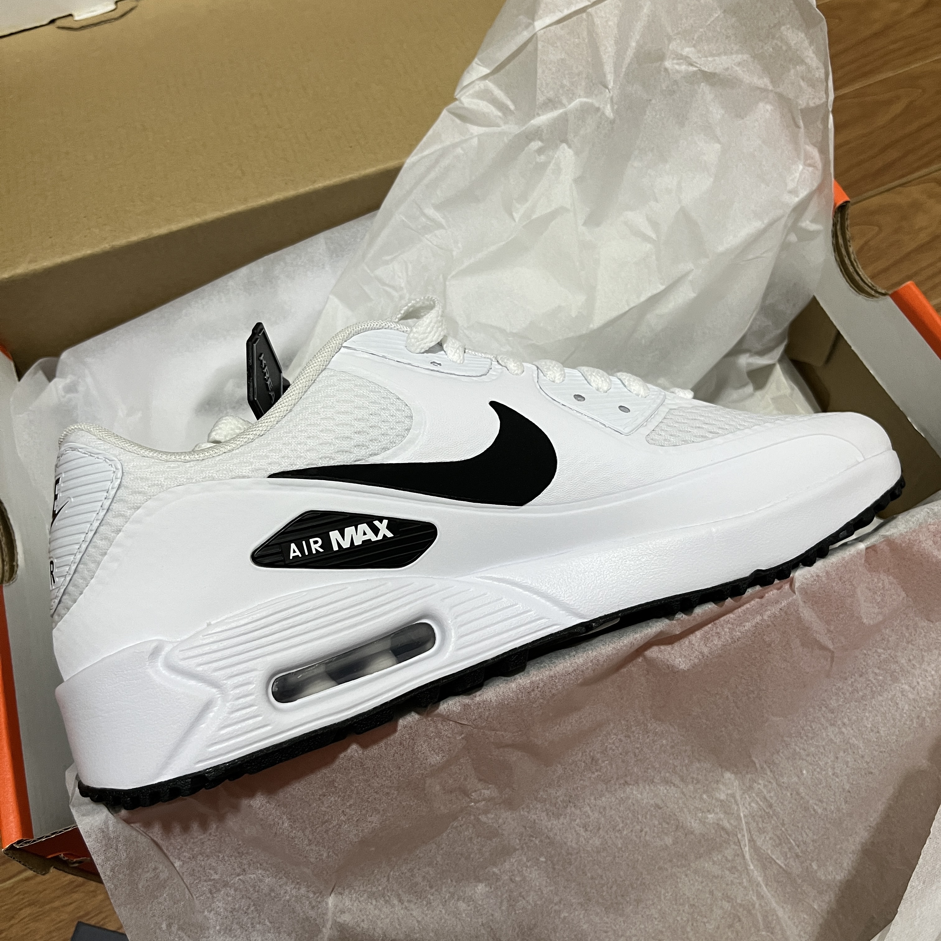 Nike Air Max 90 G White Black 착용 스타일 - 2