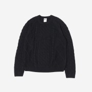 Nike Cable Knit LS Sweater Black - Asia