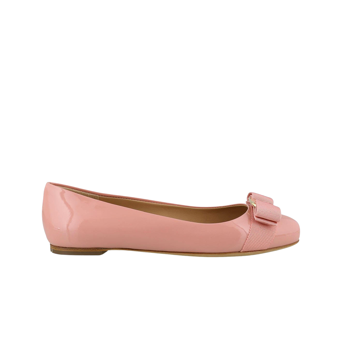 (W) 페라가모 바리나 발레 플랫 데저트 로즈 - AA((W) Ferragamo Varina Bellet Flat Desert Rose - AA) - 1