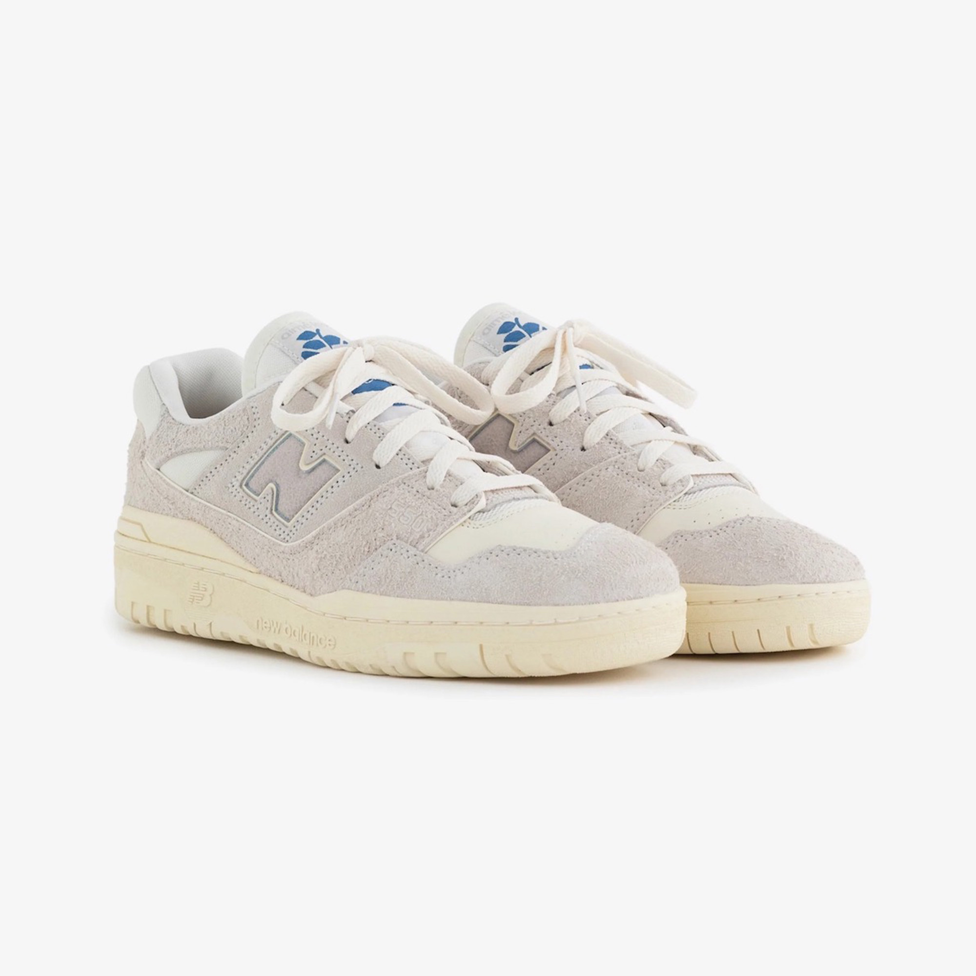 New Balance x Aime Leon Dore 550 White Leather, New Balance x Aime Leon Dore 550 Grey Suede 착용 스타일 - 3