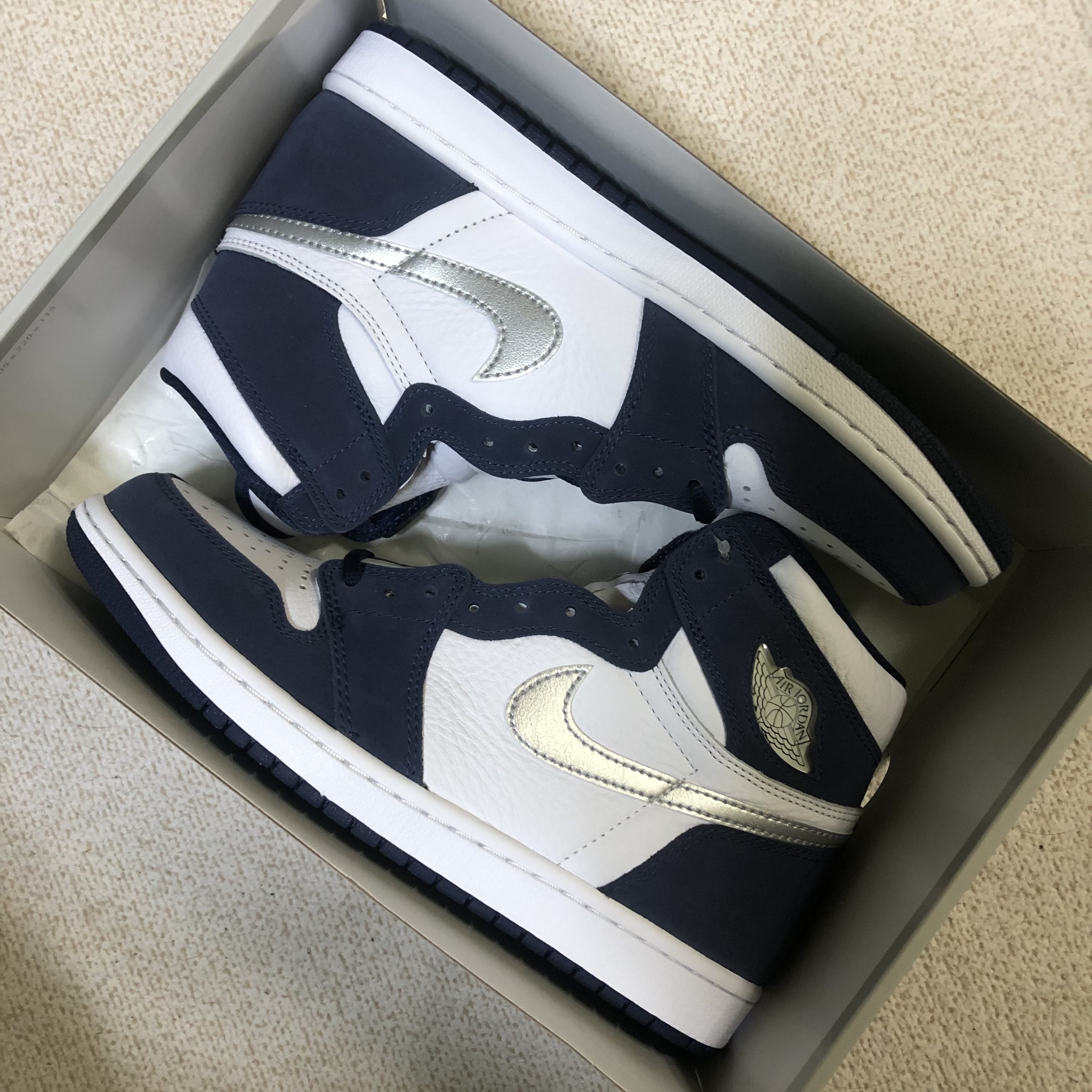 Jordan 1 Retro High OG CO.JP Midnight Navy 착용 스타일