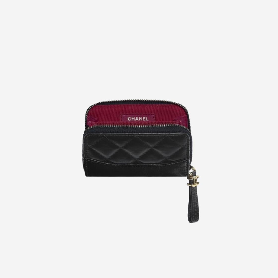 샤넬 지퍼 동전 지갑 빈티지 카프스킨 & 골드 실버 루테늄 메탈 블랙(Chanel Zipped Coin Purse Aged Calfskin & Gold Silver Ruthenium Black) - 2