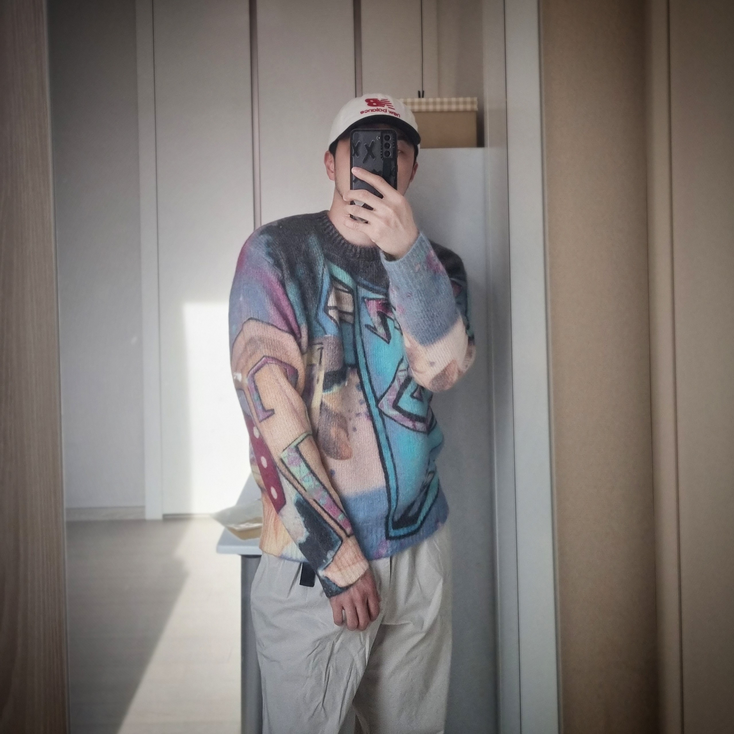 Stussy Goldie Sweater Multi 착용 스타일 - 2
