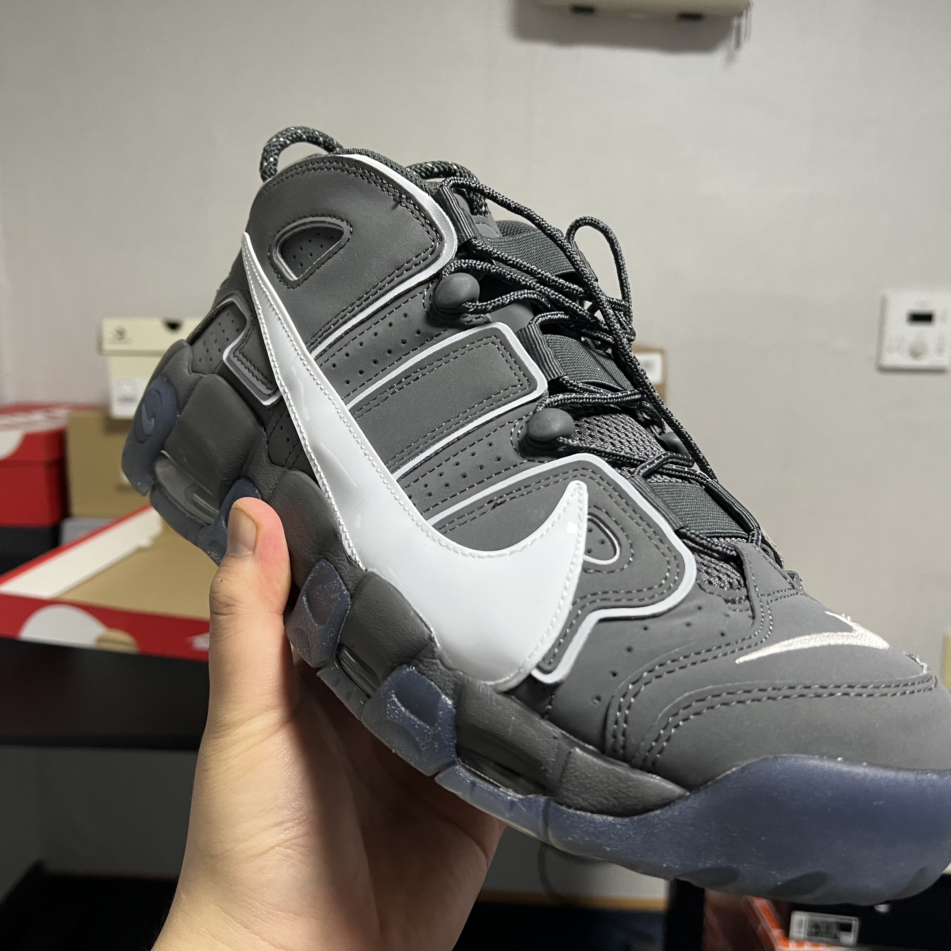 Nike Air More Uptempo 96 Copy and Paste 착용 스타일 - 1
