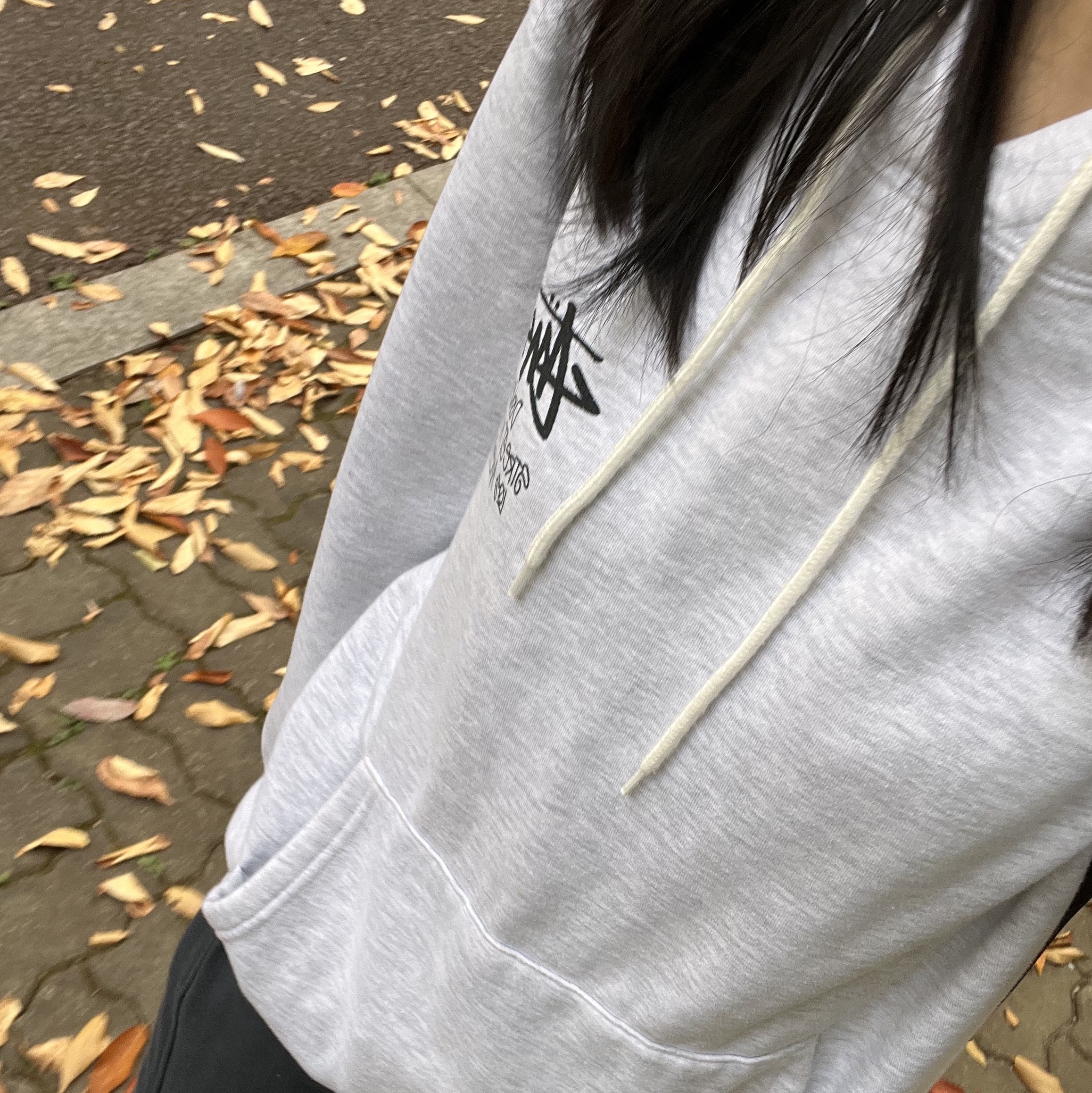 Stussy Stock DSM New York Hoodie Ash Heather 2022 착용 스타일
