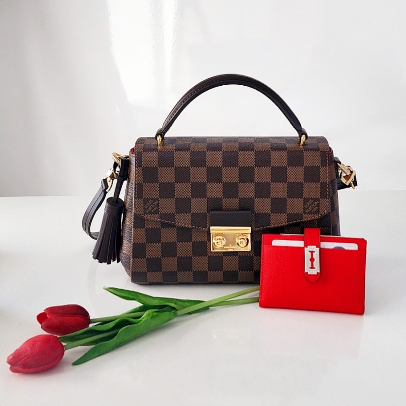 Louis Vuitton Croisette Damier Ebene 착용 스타일