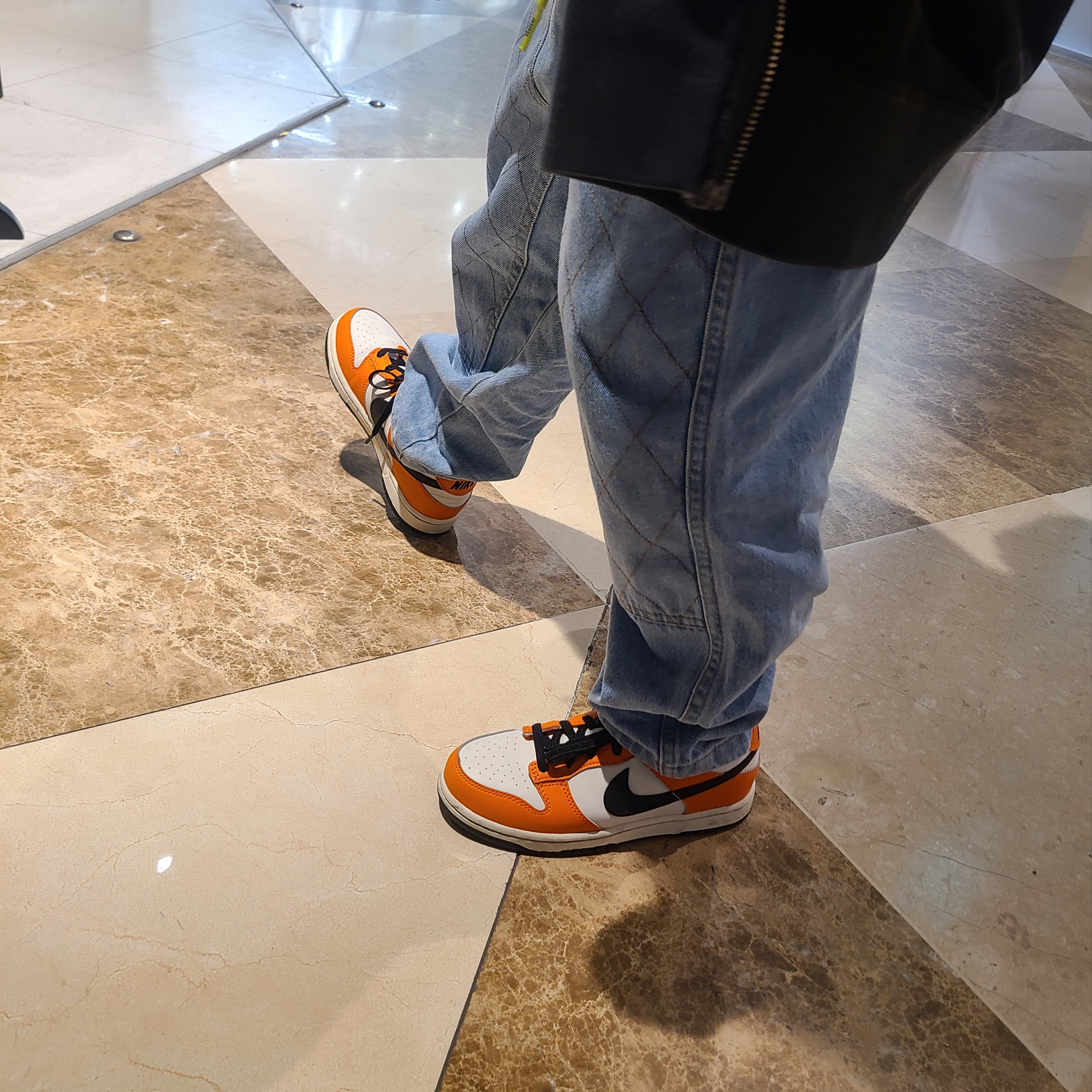 (PS) Nike Dunk Low Safety Orange 착용 스타일