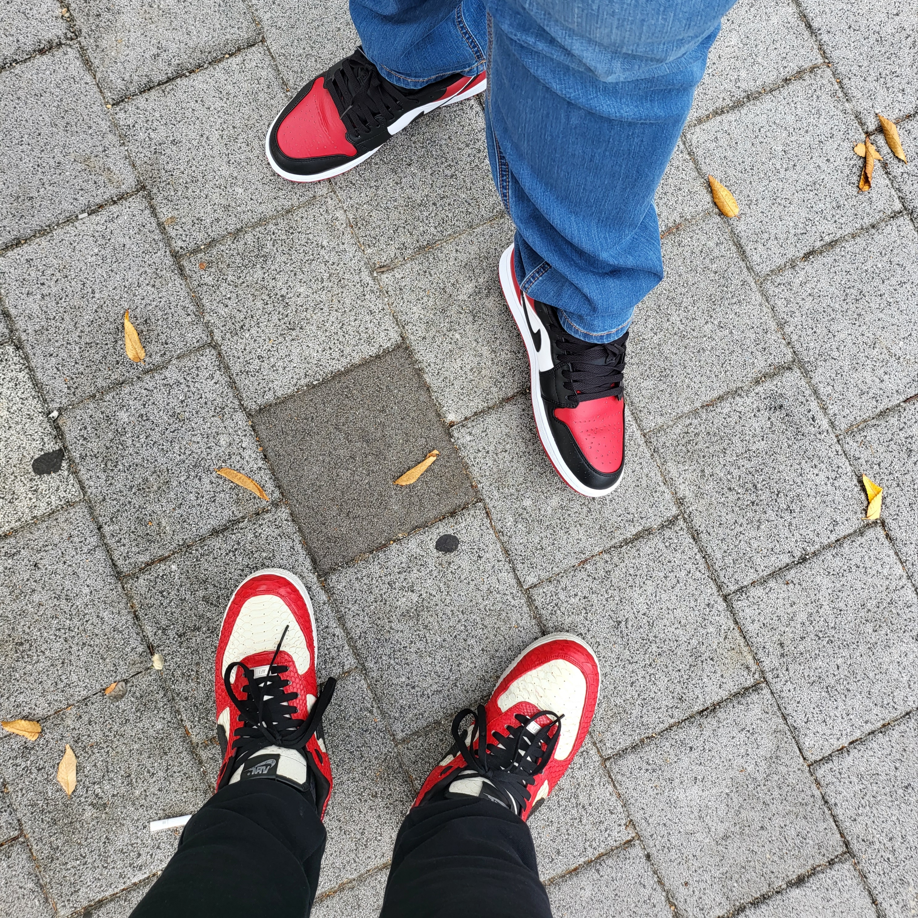 Jordan 1 Low Bred Toe 착용 스타일