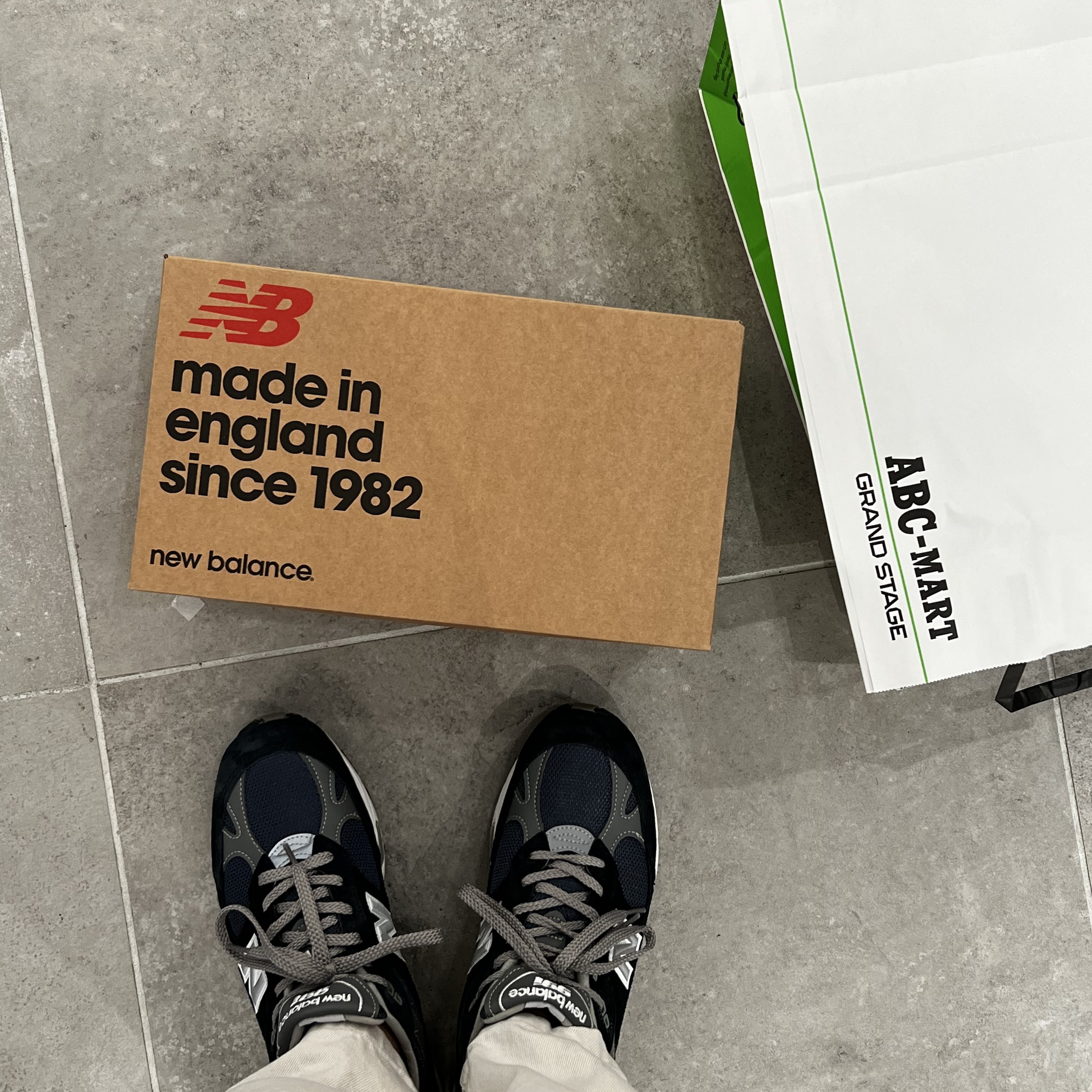 New Balance 991 Made in UK Navy 착용 스타일