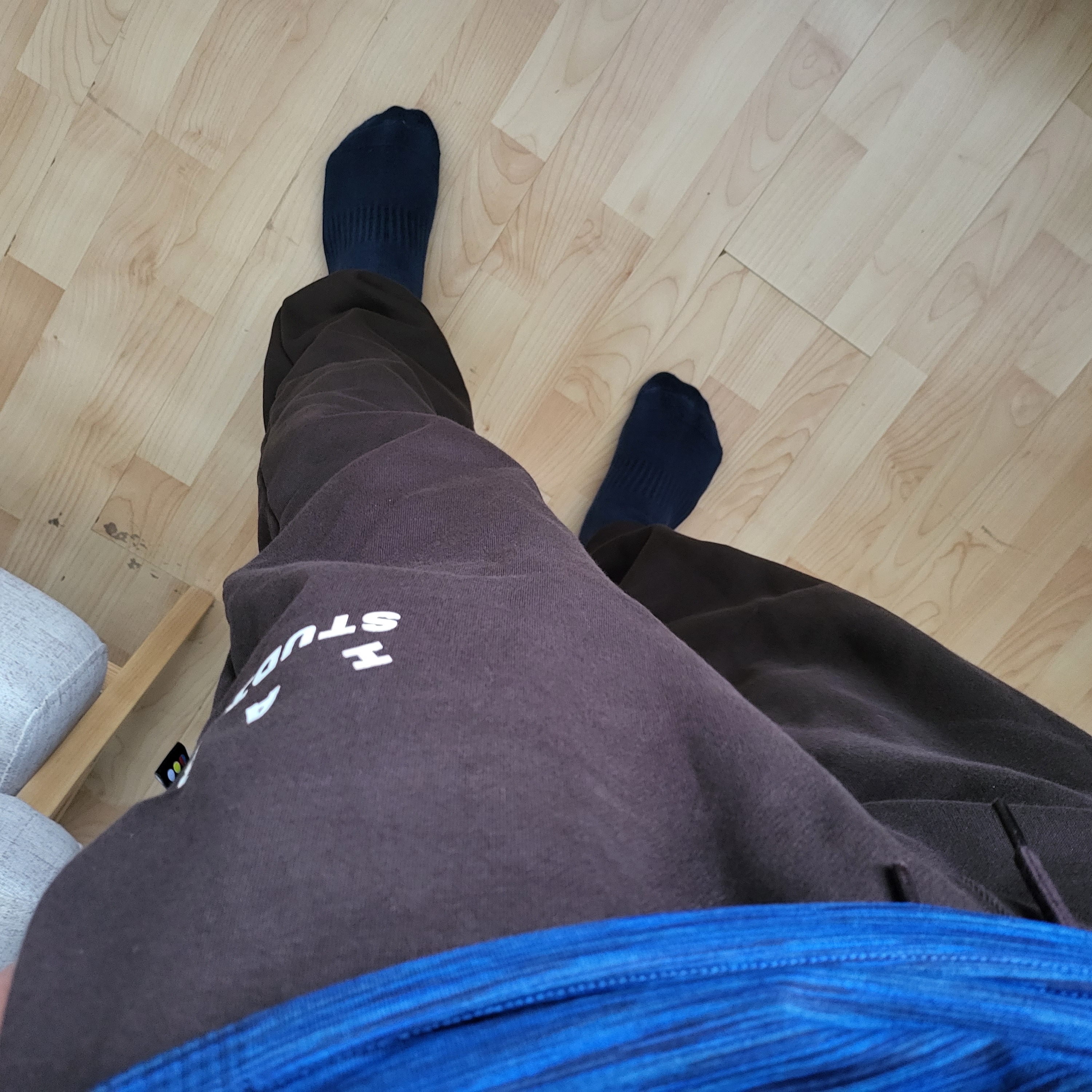 IAB Studio Sweatpants Brown 착용 스타일 - 2