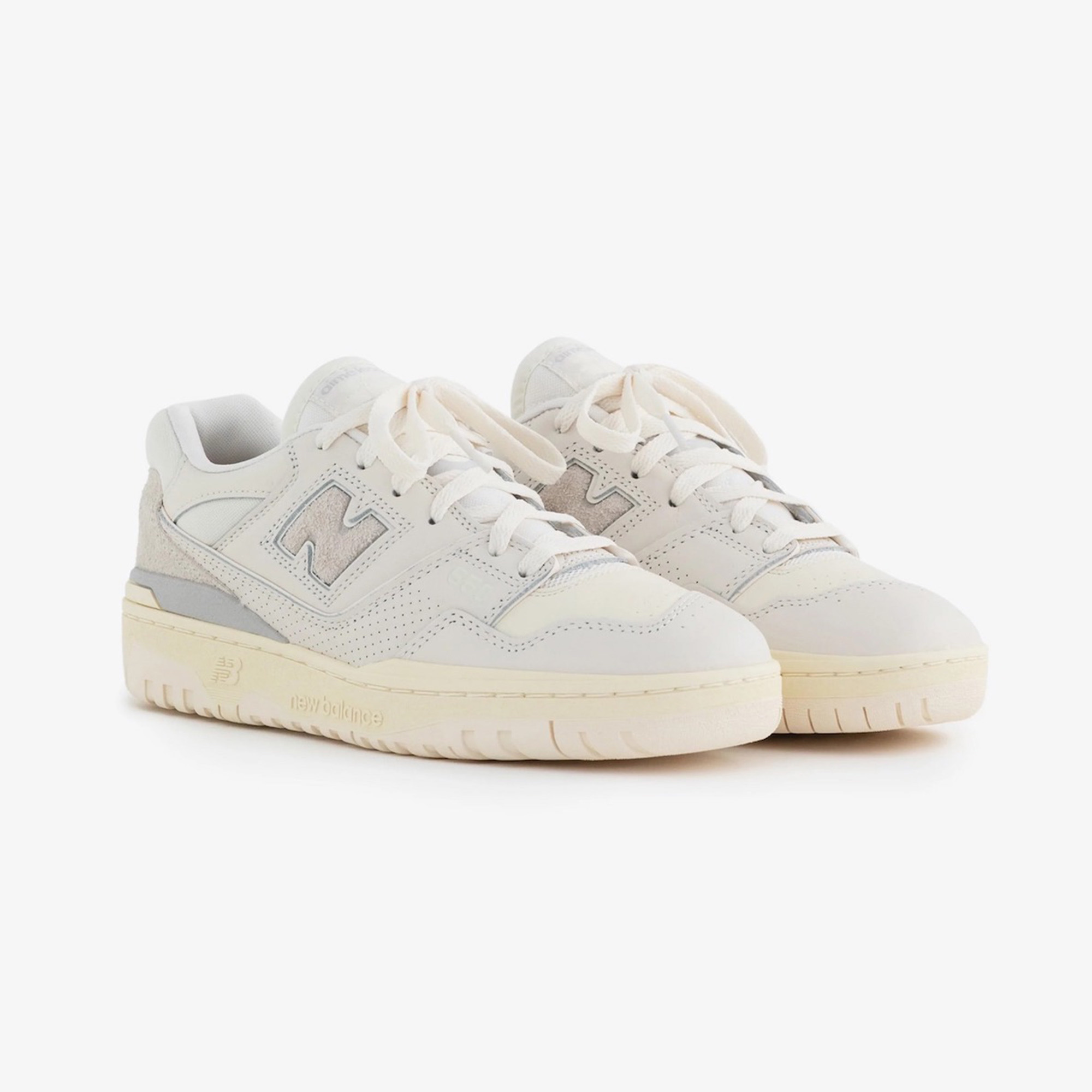 New Balance x Aime Leon Dore 550 White Leather, New Balance x Aime Leon Dore 550 Grey Suede 착용 스타일 - 2