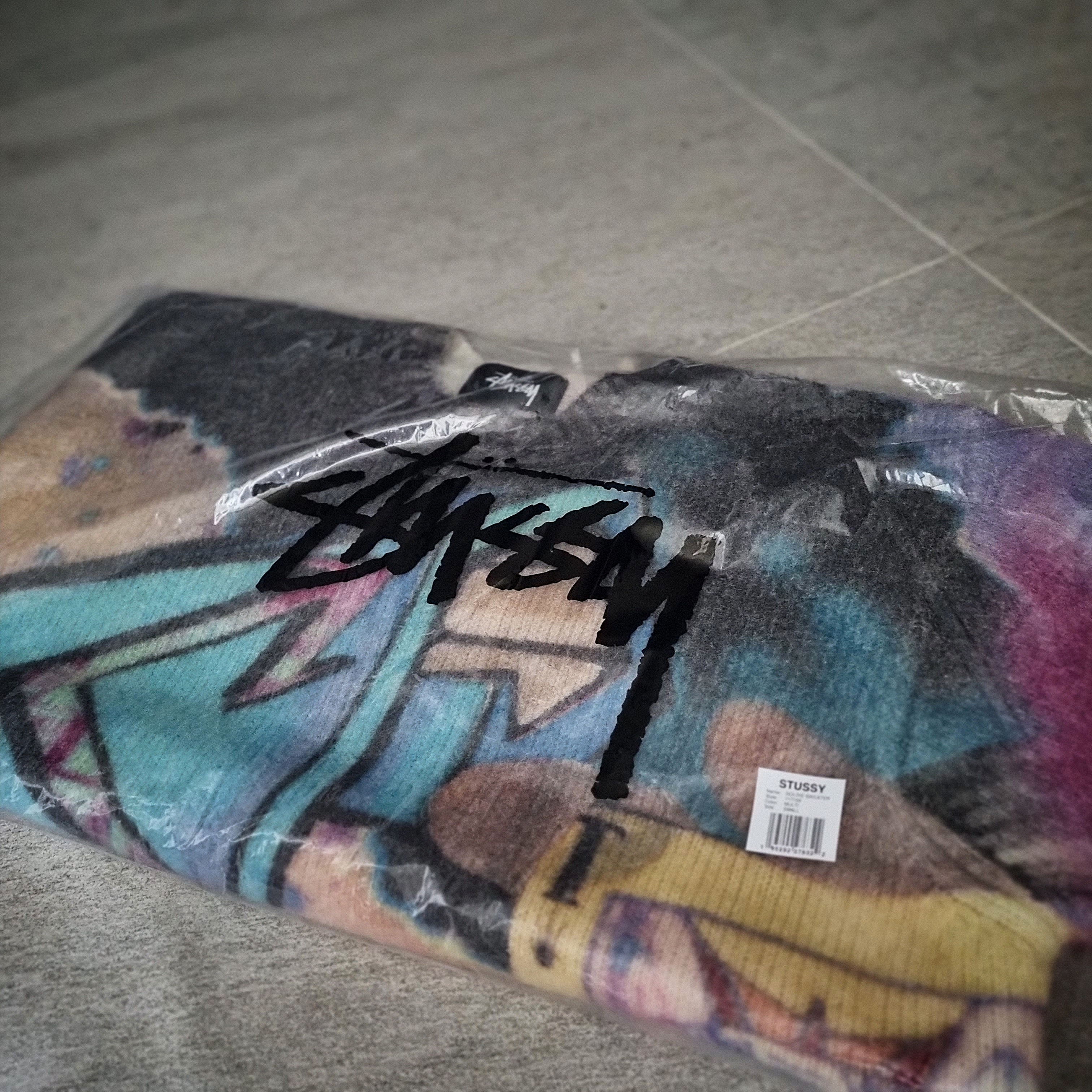 Stussy Goldie Sweater Multi 착용 스타일