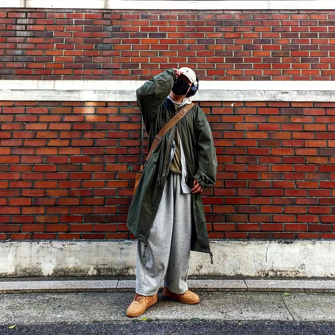 Nike Air Force 1 High Wheat 2015 착용 스타일 - 2