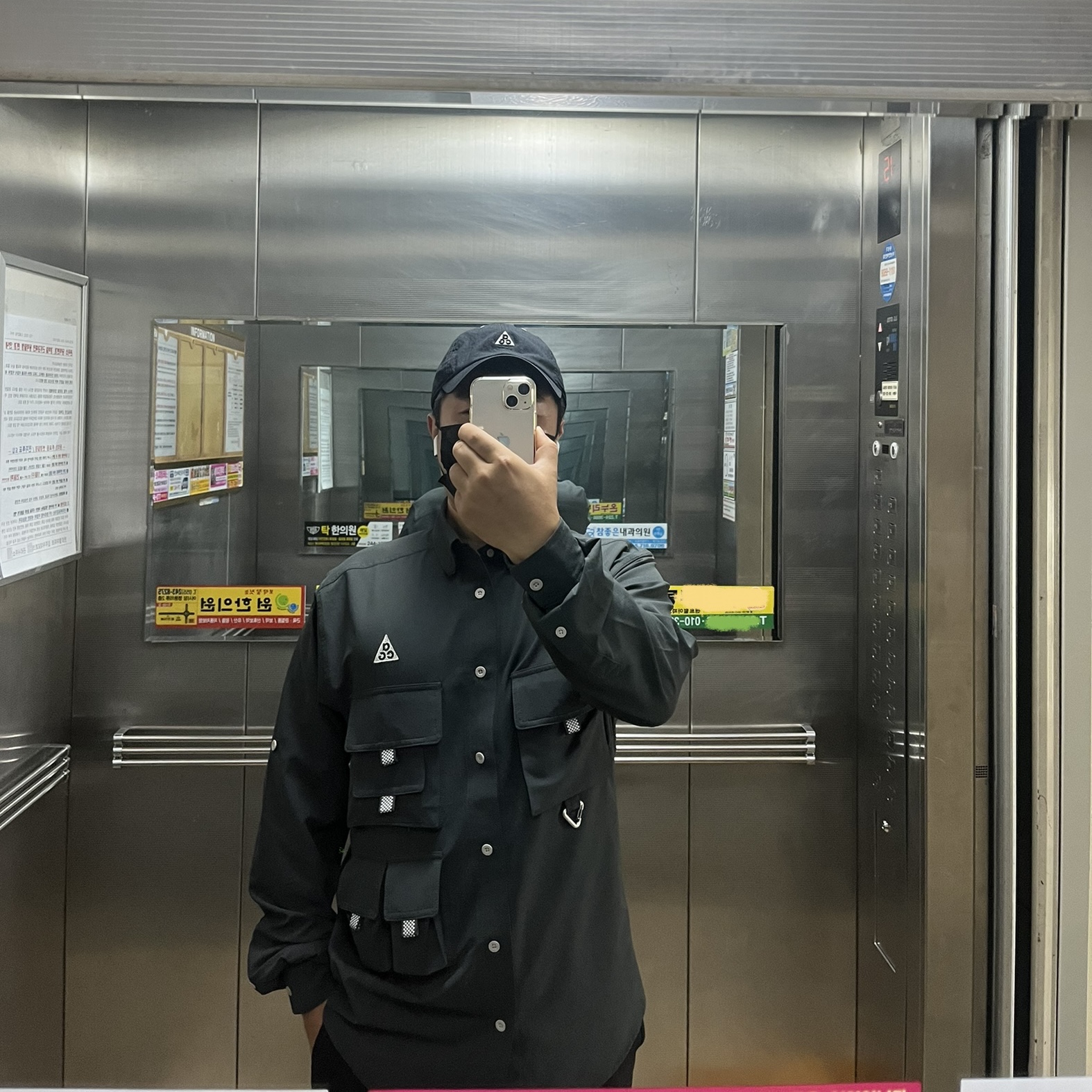 Nike ACG Dri-Fit UV Devastation Trail Shirt Dark Smoke Grey - Asia, Nike ACG Heritage 86 Cap Black Light Smoke Grey 착용 스타일