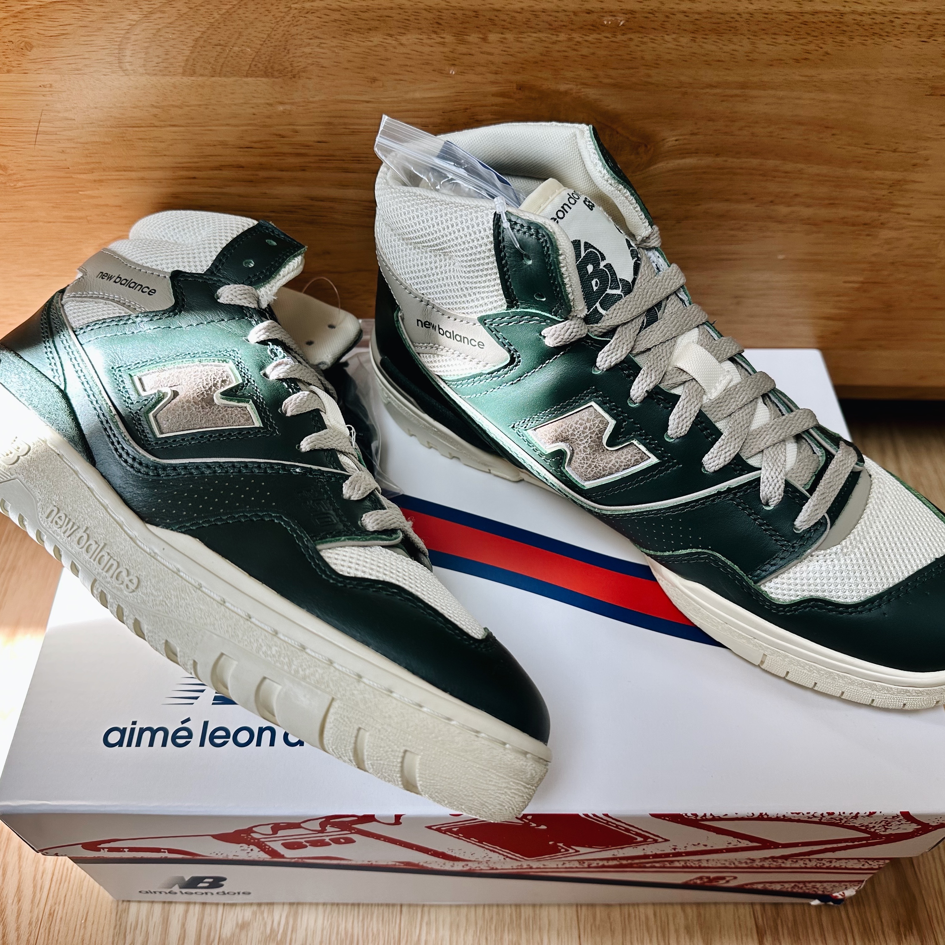 New Balance x Aime Leon Dore 650R Forest Green 착용 스타일 - 1