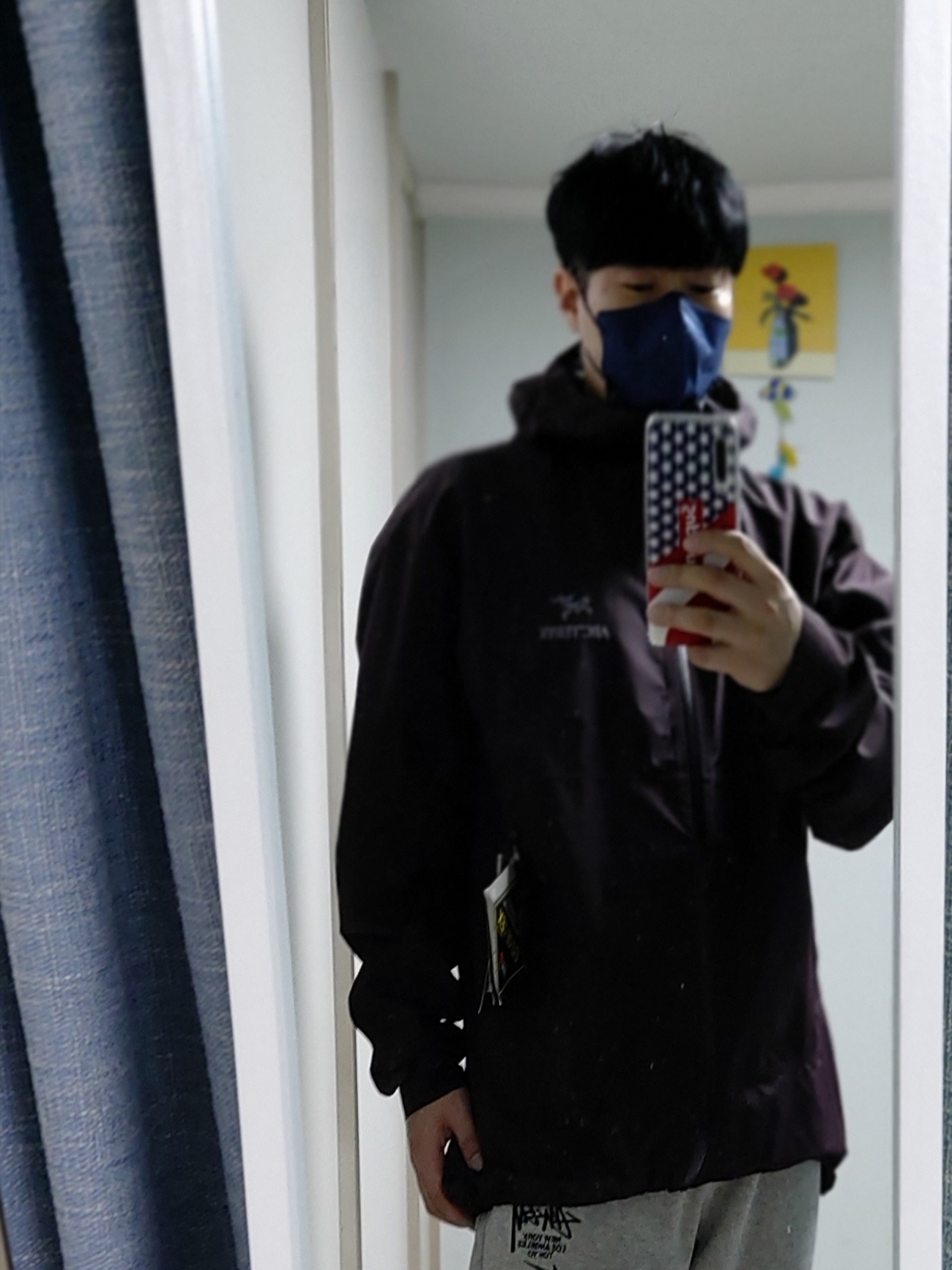 Jordan 1 x Travis Scott Retro High OG SP Mocha, Nike x Stussy NRG ZR Fleece Pants Heather Grey - US/EU 착용 스타일 - 2
