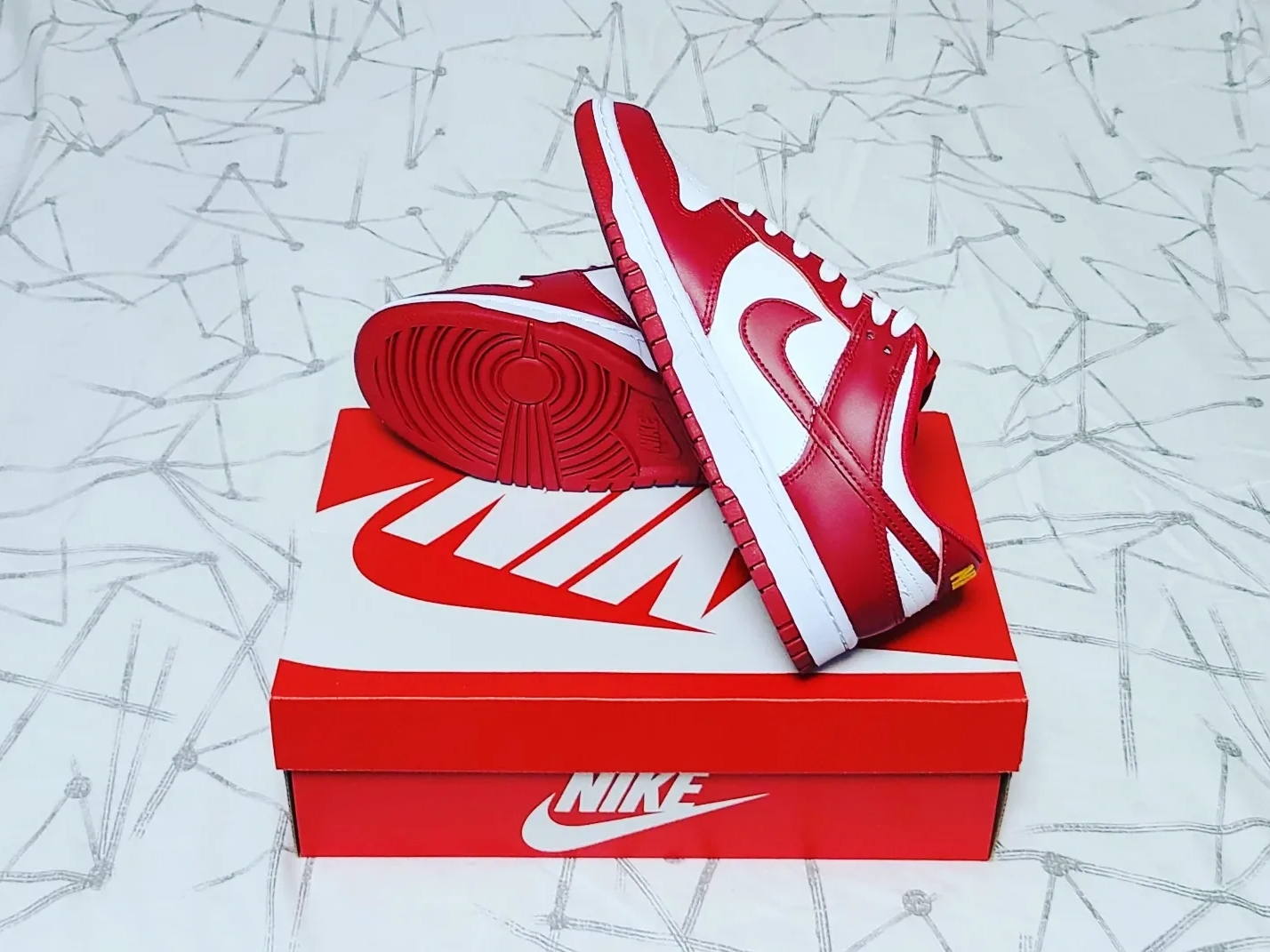 Nike Dunk Low Retro Gym Red 착용 스타일 - 4