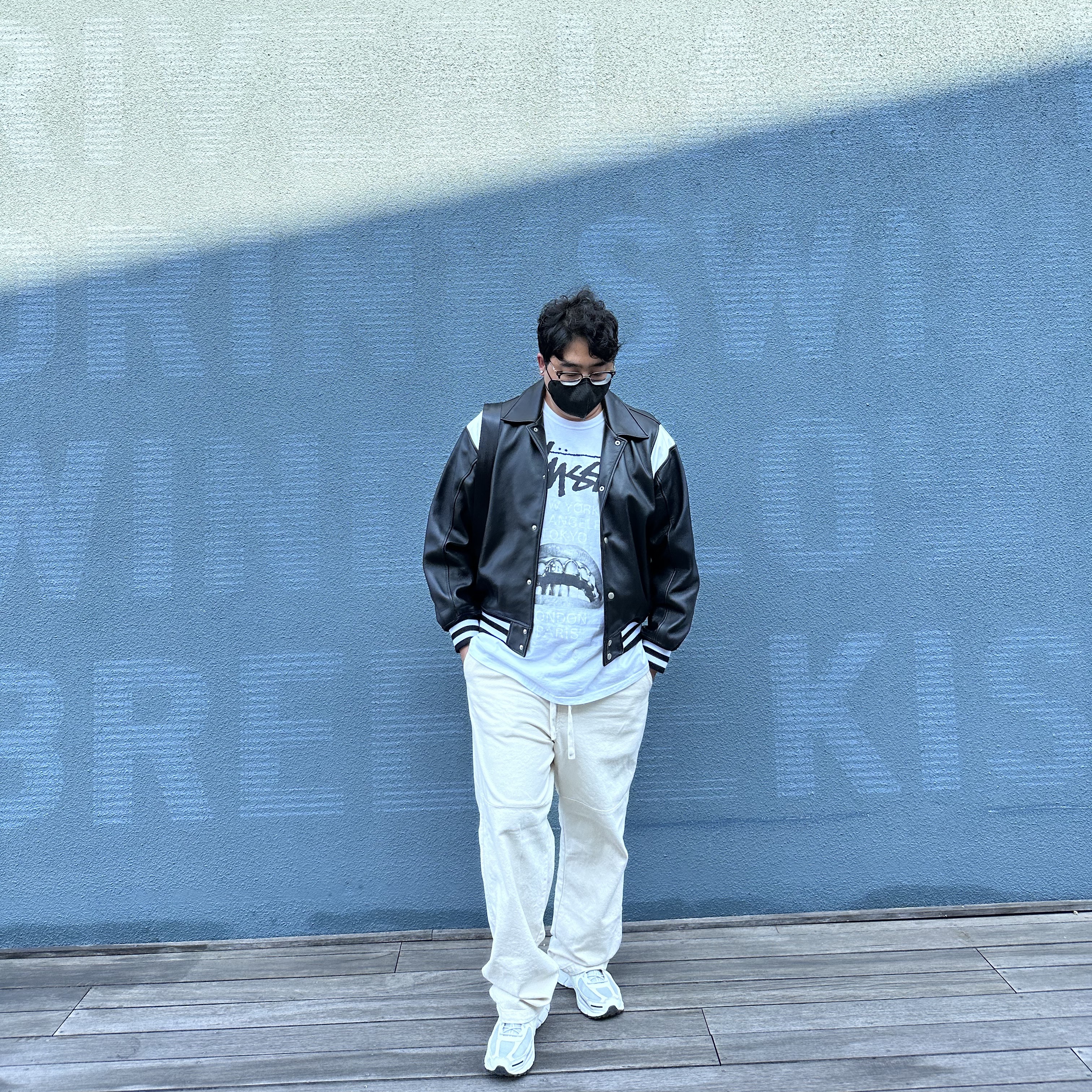 Nike x A-Cold-Wall Zoom Vomero 5 Sail, Stussy x Rick Owens 40 WT T-Shirt 착용 스타일 - 1