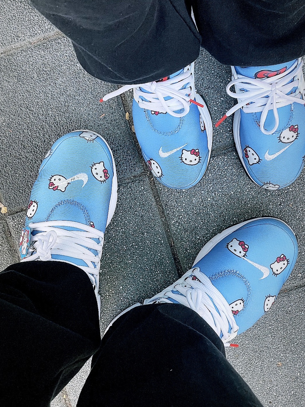 Nike x Hello Kitty Air Presto University Blue 착용 스타일