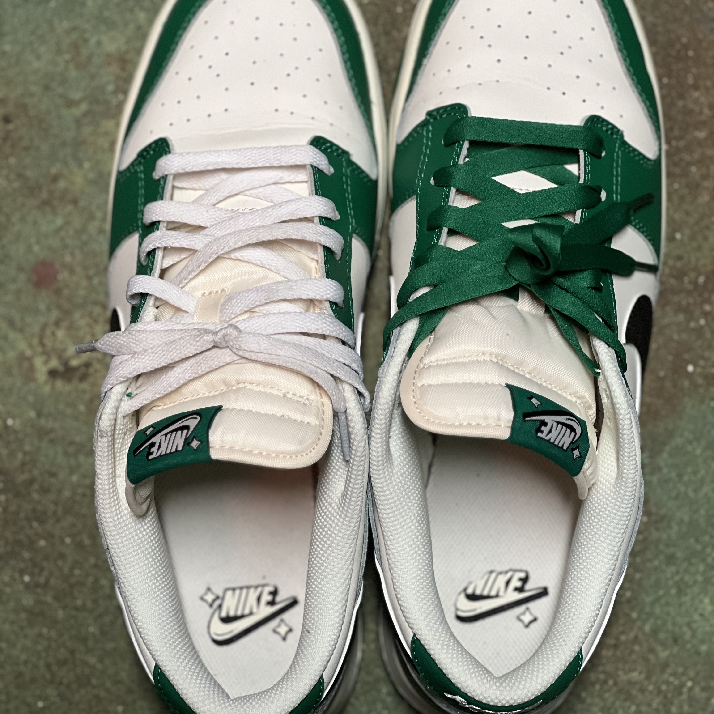 Nike Dunk Low Retro SE Jackpot Malachite 착용 스타일 - 1
