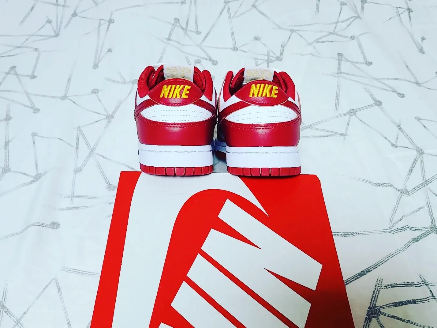 Nike Dunk Low Retro Gym Red 착용 스타일 - 5