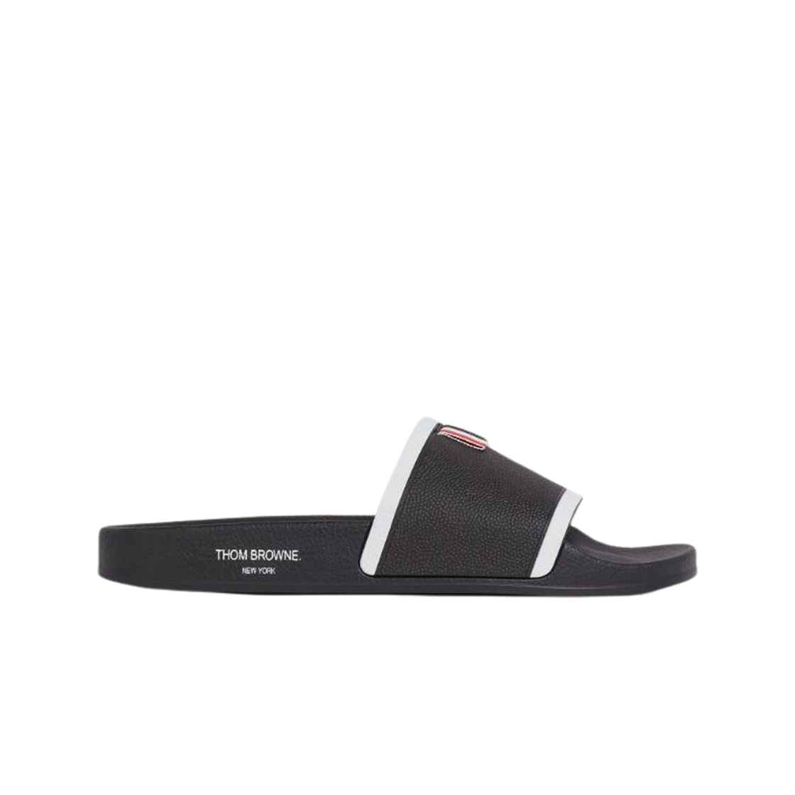 톰브라운 러버 풀 슬라이드 블랙(Thom Browne Rubber Pool Slide Black) - 1