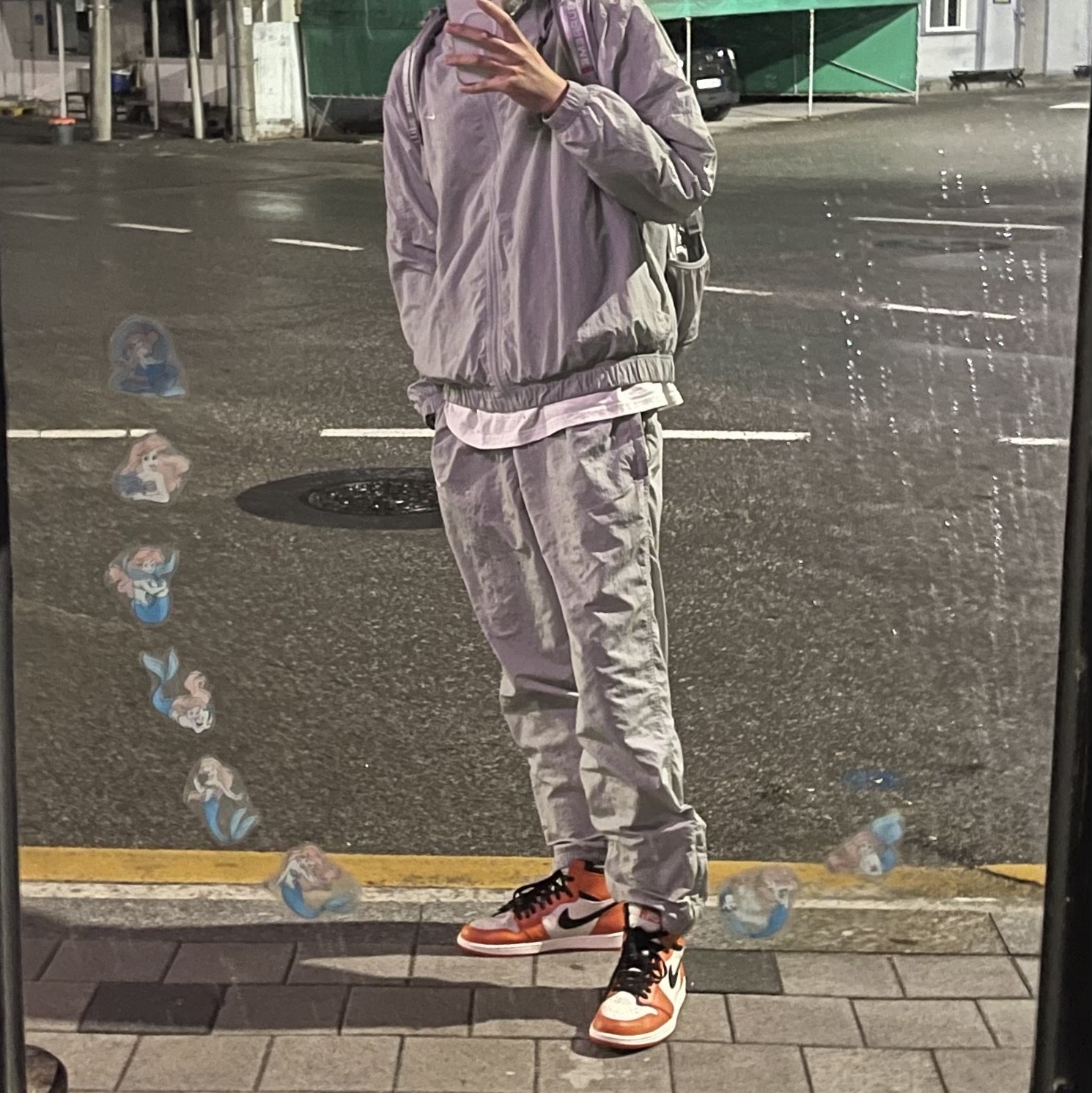 Nike M NRG Track Jacket Light Smoke Grey, Nike M NRG Track Pants Light Smoke Grey 착용 스타일