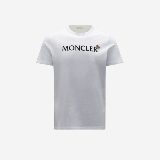 몽클레르 로고 티셔츠 옵티컬 화이트 - 22FW