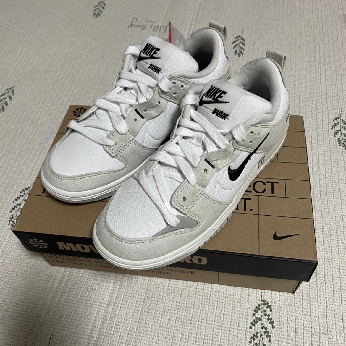 (W) Nike Dunk Low Disrupt 2 White Light Bone 착용 스타일